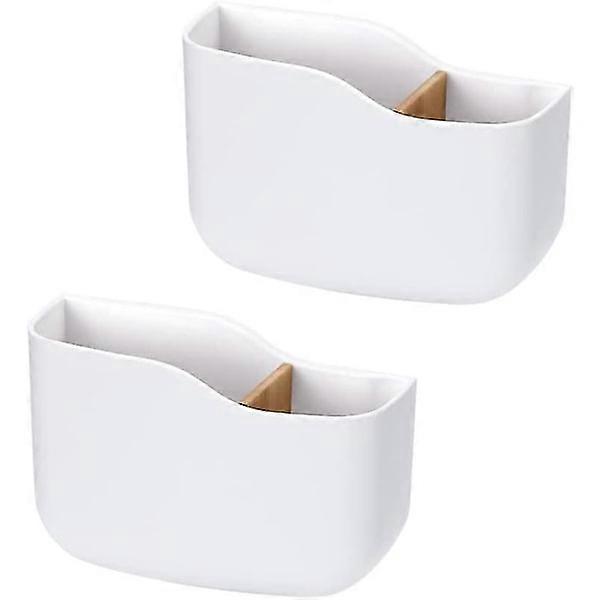 Support de télécommande autocollant, 2 pièces, fixation murale, blanc