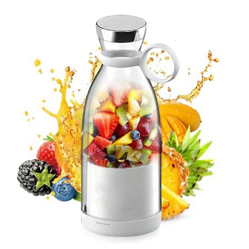 Portable Rechargeable Juicer Cup with Travel Lid for Juice and Smoothies 420ML-jc