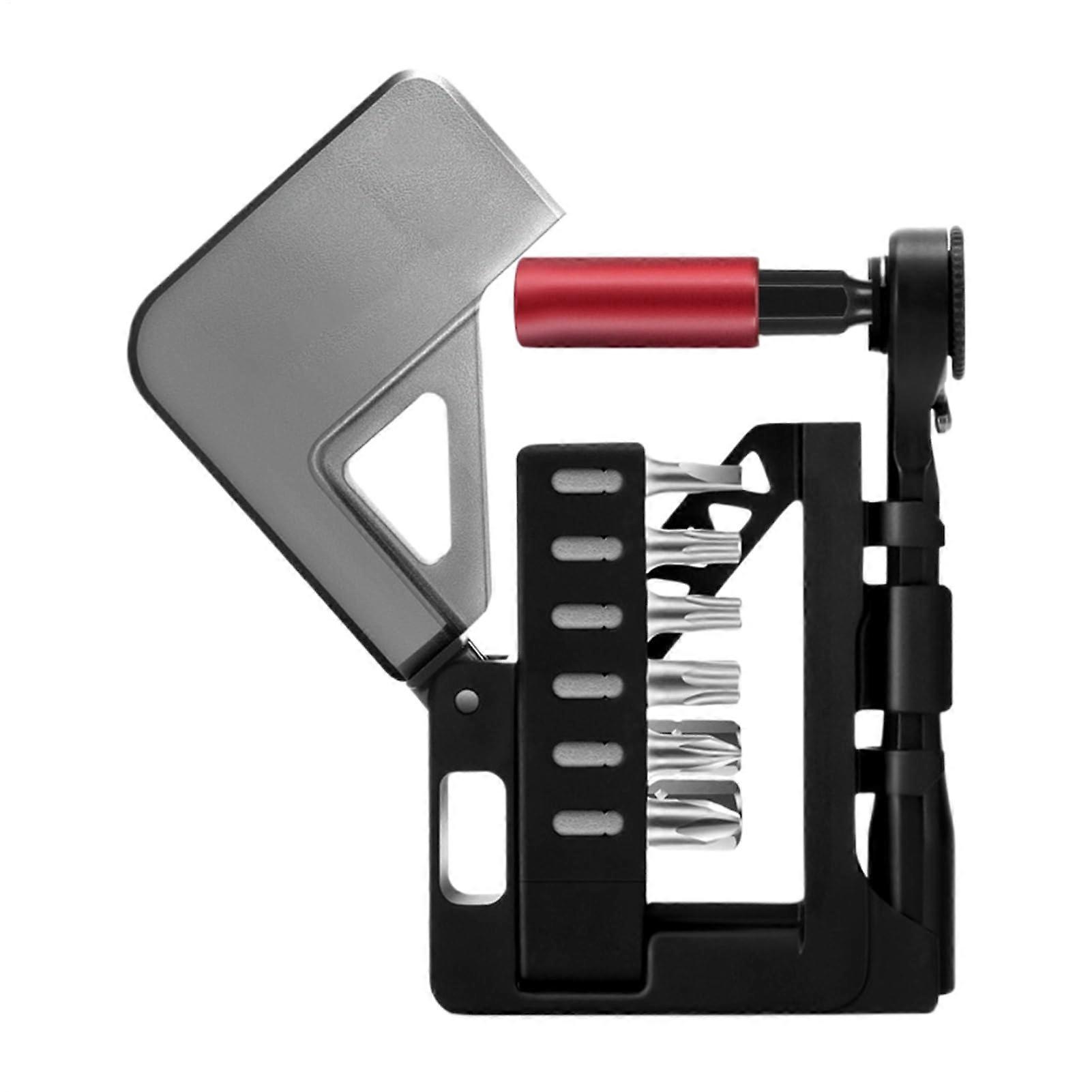 Ratchet Set with Rack – Mechanical Ratchet for Mechanics, Maintenance Tool for Bicycle Tires, Accessories for Cycling and Outdoor Hiking