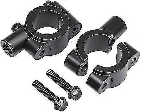 STRONG MATERIAL - This motorcycle handlebar mirror mount clamp is made of durable quality of aluminum, strong and sturdy, not easy to deform and rust.