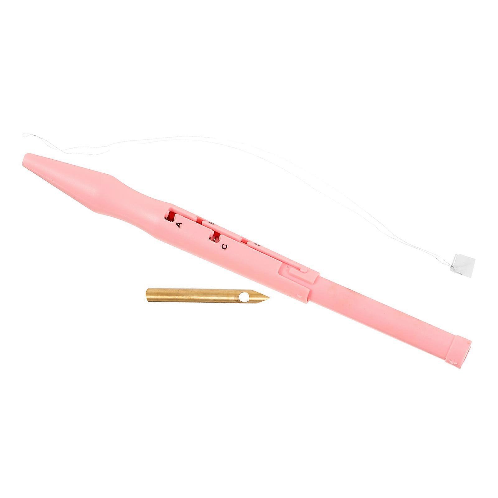 Pink Needle Felting Tools Set with Ergonomic Handle for DIY Wool Craft and Embroidery Plastic and Stainless Steel