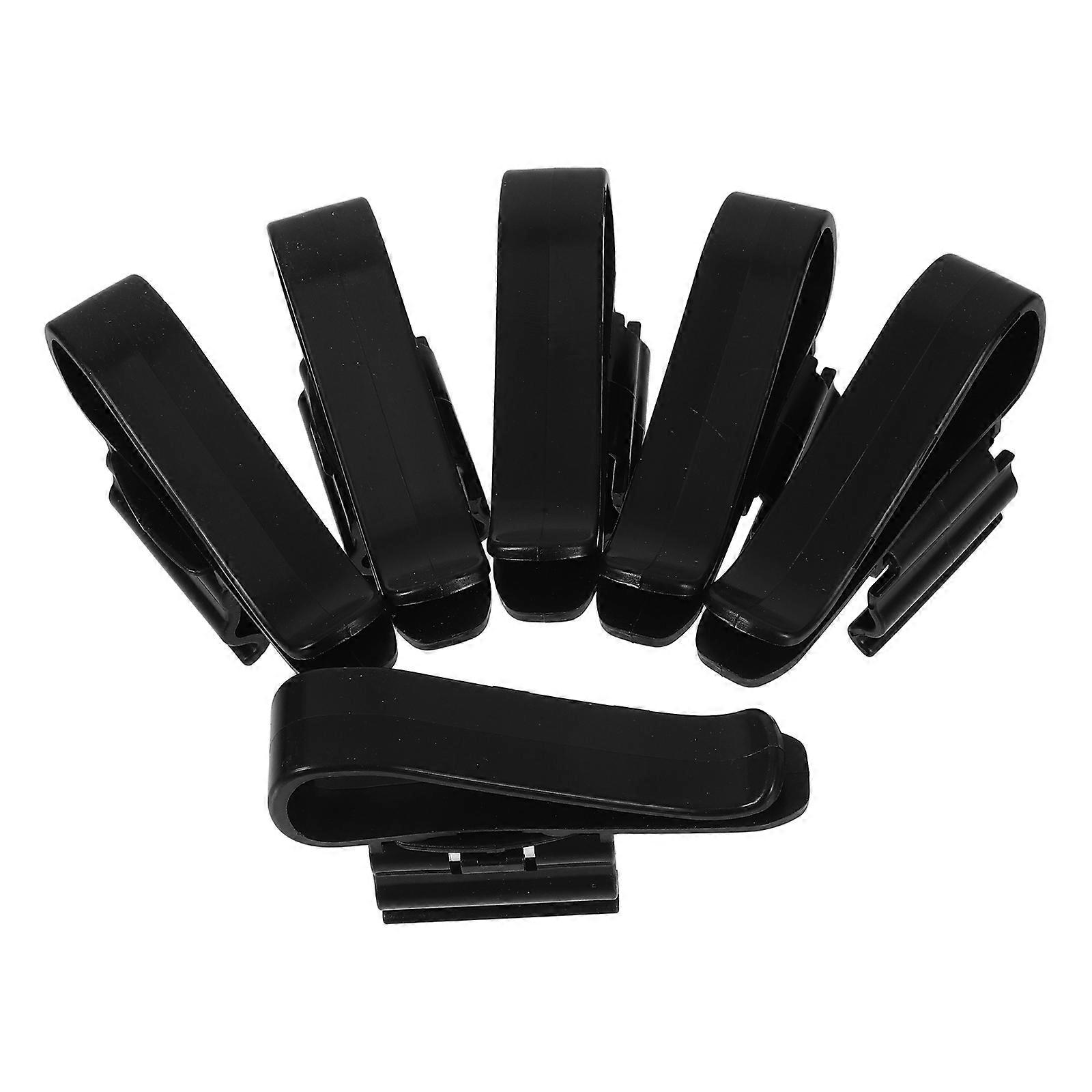 6pcs Black Plastic Aquarium Hose Clamp Set for Fish Tank High Efficiency Filtration MultiPurpose