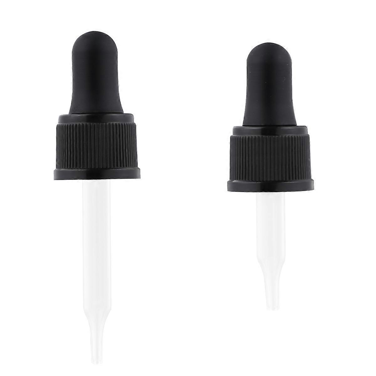 Black Dropper Bottle with Silicone Head for Storage Portable and Durable 12pcs