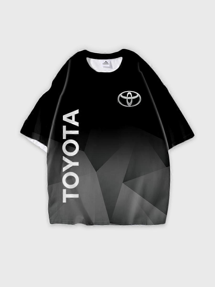 T-shirt round neck Pattern loose short sleeve C2987