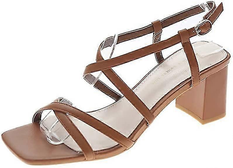 Vention Women's Sandals-block Heel Open Toe Sandals