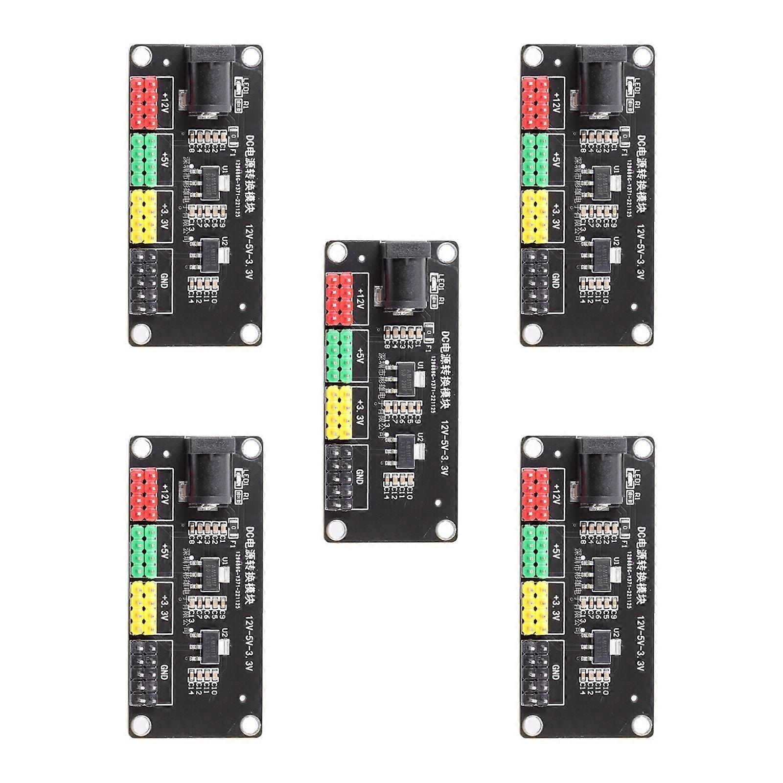 Multi Output Power Supply Module 12V to 3.3V 5V 12V Conversion Multi Electricity Conversion Low Power Module Replacement Multicolor