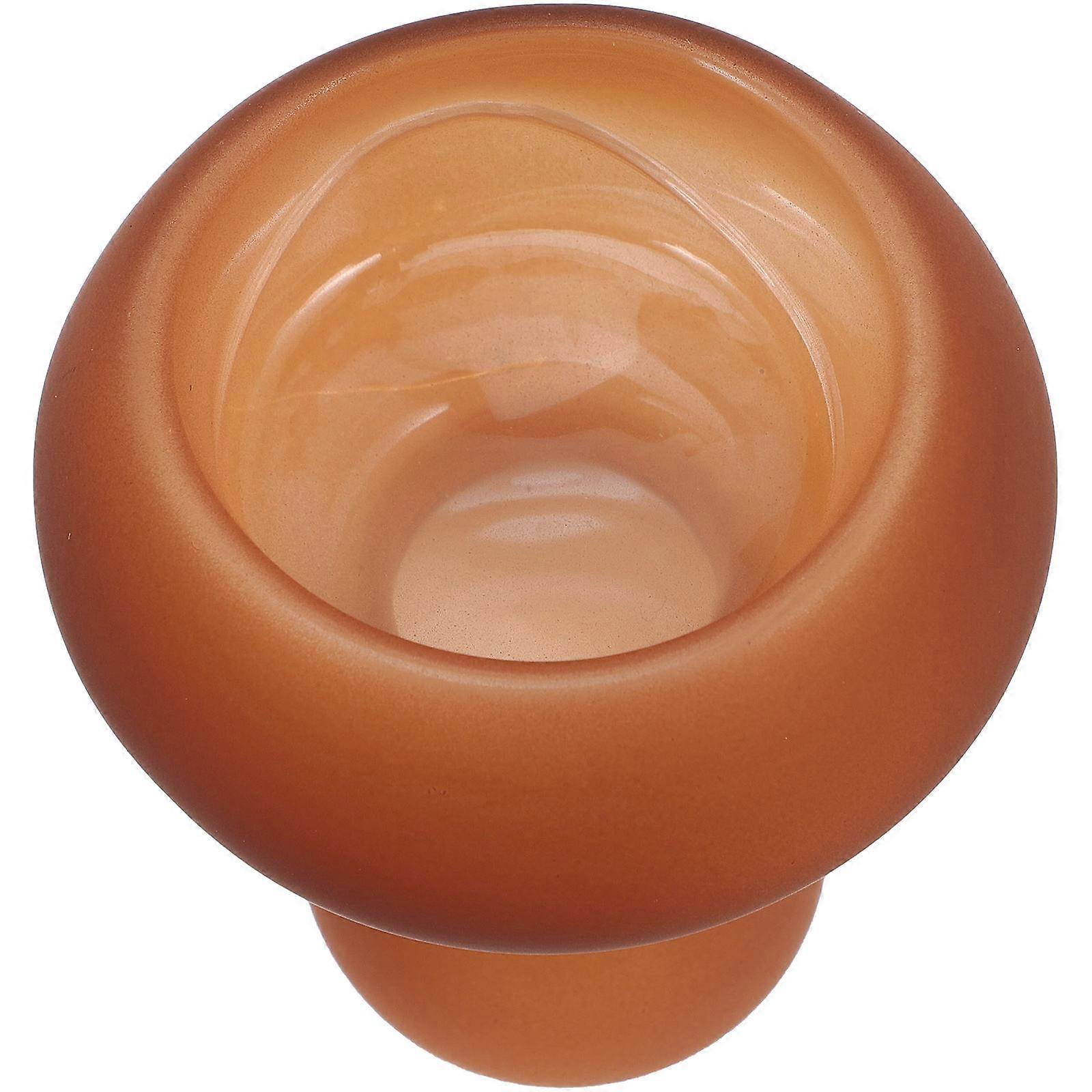 Table Candlestick Mushroom-Shaped Candle Holder for Home Decor Item Prevent Overheating 1Set