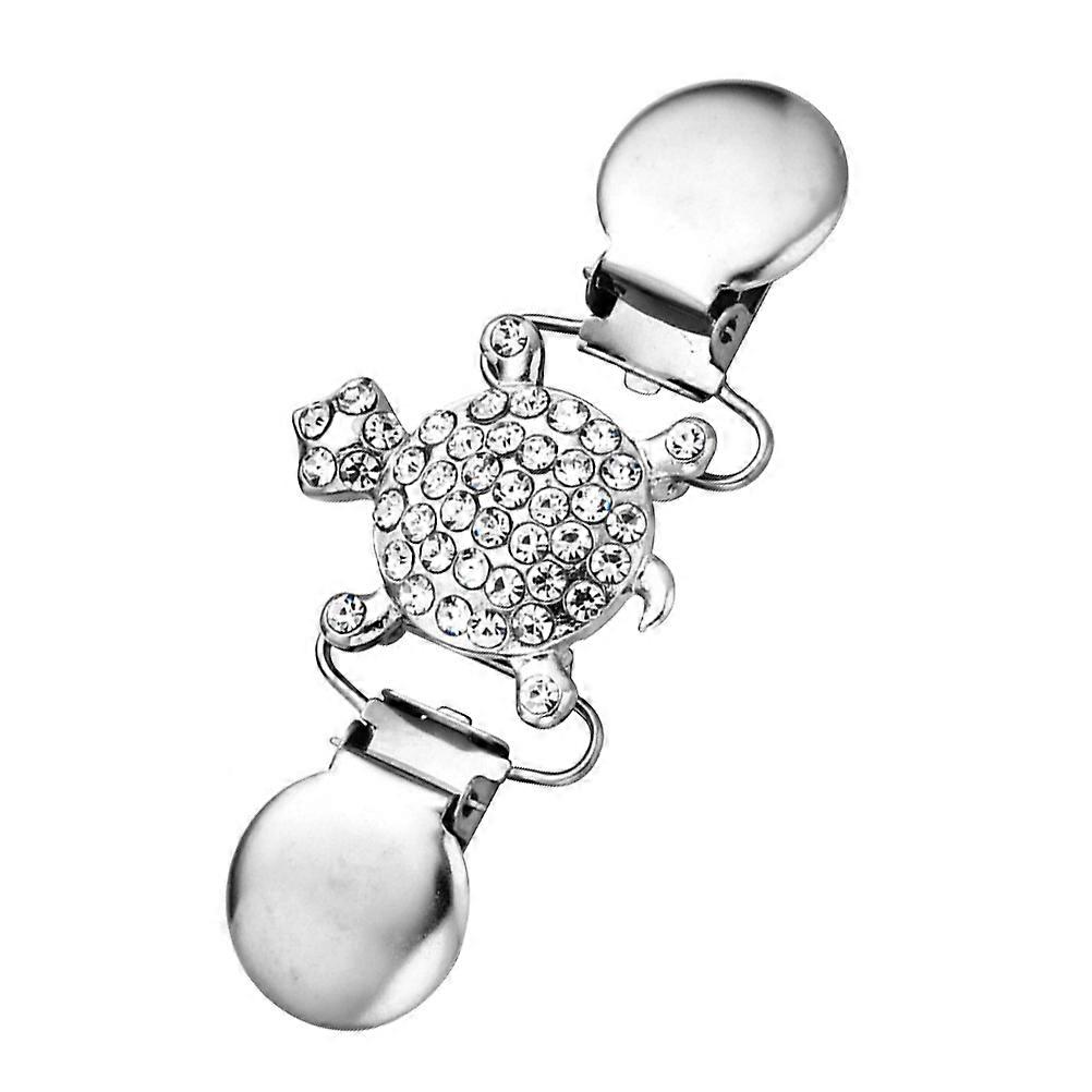 Elegant Look Turtle Clip Designed For Women Party Use In Silver With Sturdy Function 1Pcs