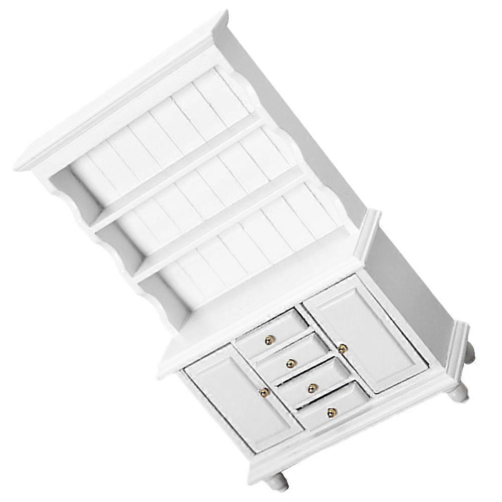 Dollhouse Storage Cabinet Toy For Miniature Enthusiasts Mini Scene Creation 6.7×4.1×1.6in 1Set