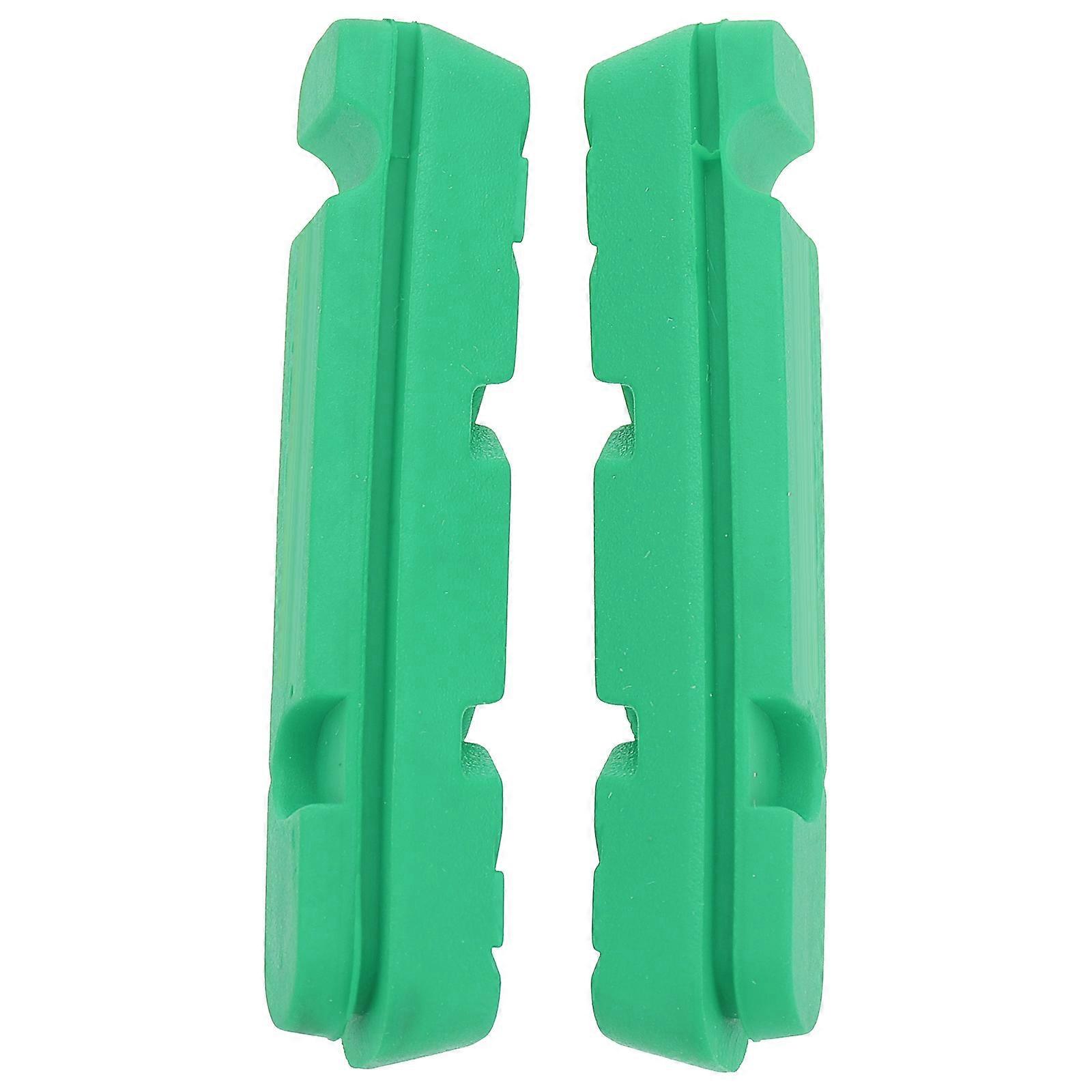Bicycles Brake Pads Green Rubber for Safe and Enjoyable Bike Use Lightweight Portable Size 1 Pair