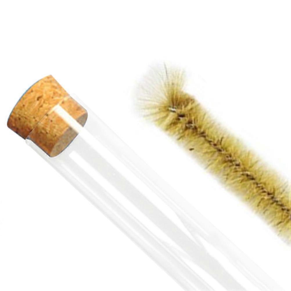 Eco-Friendly Round Bottom Test Tubes For Storing Powders And Liquids With Sealed Cork Design Measuring 20x150mm 15Pcs