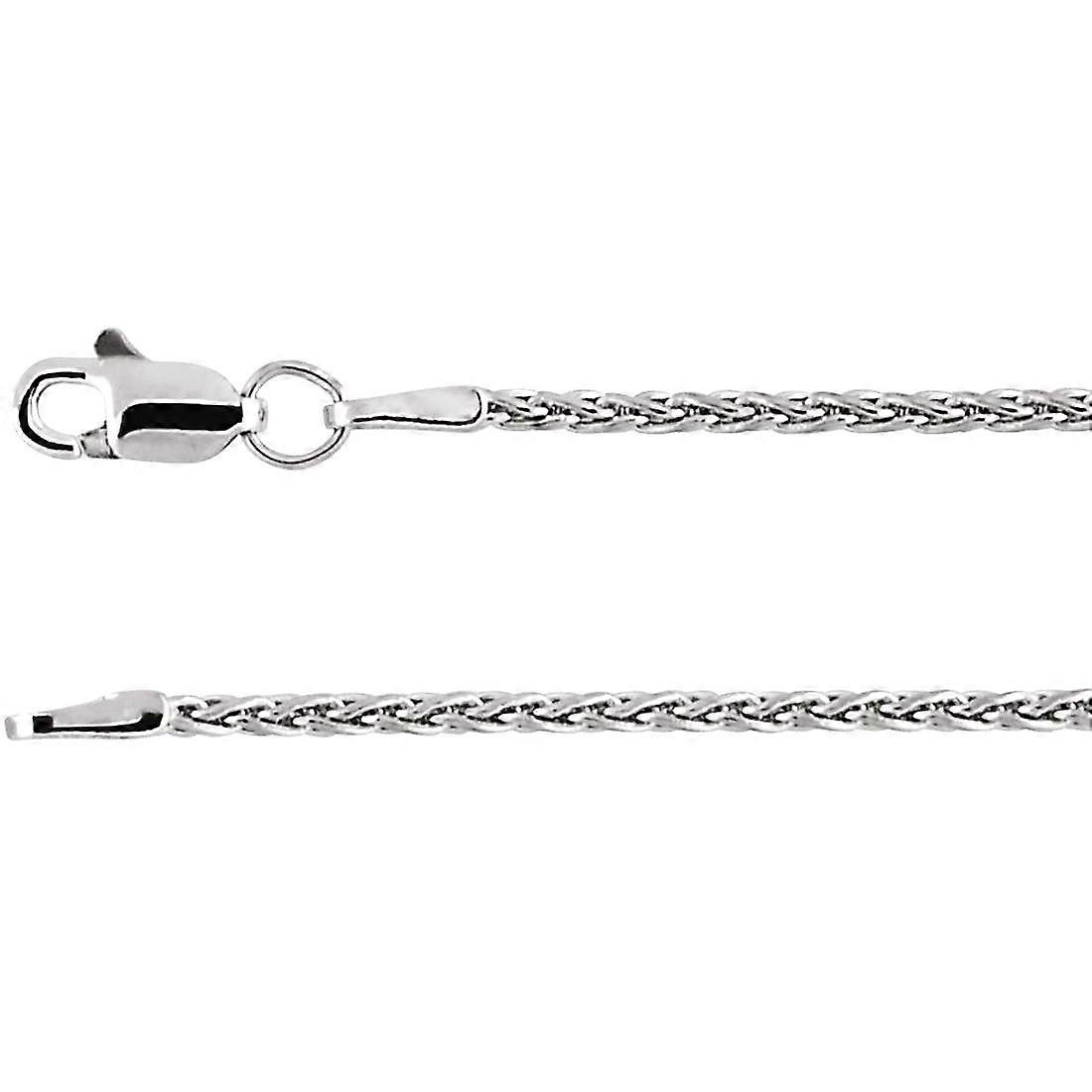 Colar de corrente de trigo de prata esterlina 925 7 polegadas pulseira de elos para mulheres e homens