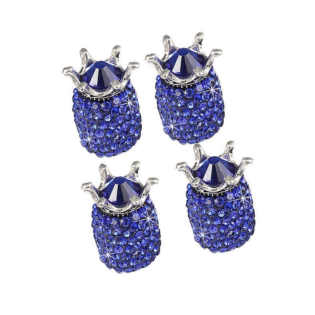 Shaped Car Wheel Stem Cap Made of ABS Alloy for Car Use Dustproof and Secure Fit 4 Pcs
