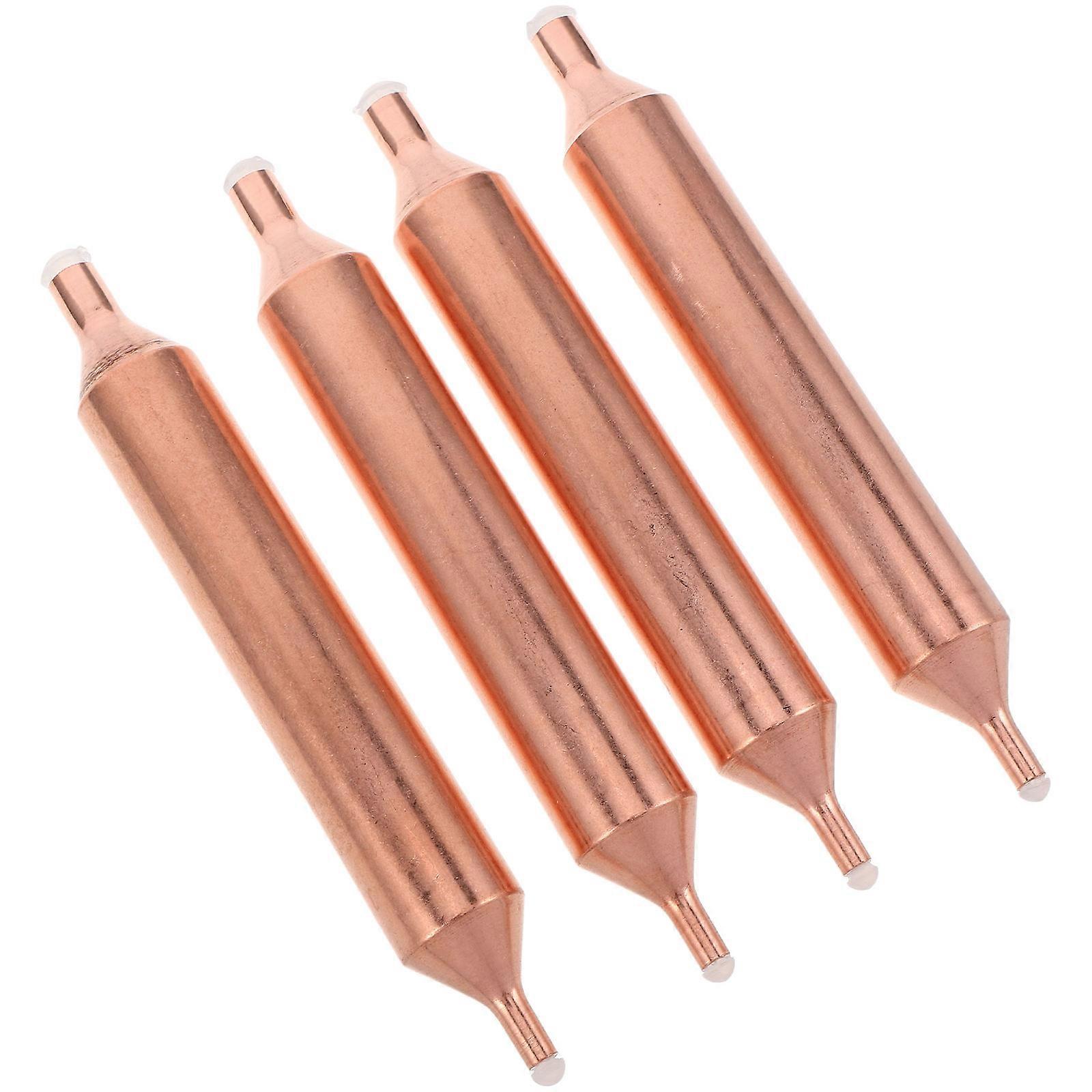 4pcs Single Tube Refrigeration Dryer Filter for Fridges and Freezers – Enhances Durability, Water Absorption, No Price or Promotion Info
