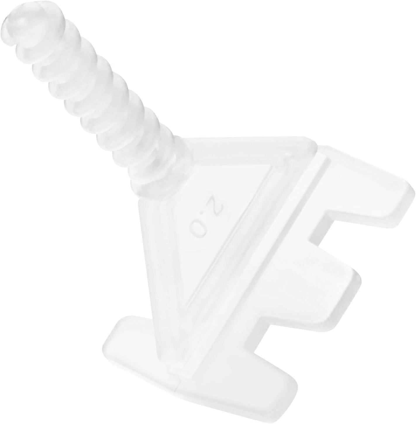 200 pcs 2mm Screw-In Leveling System Spacers  Walls Self-Leveling Tile Spacers  for Laying Floors