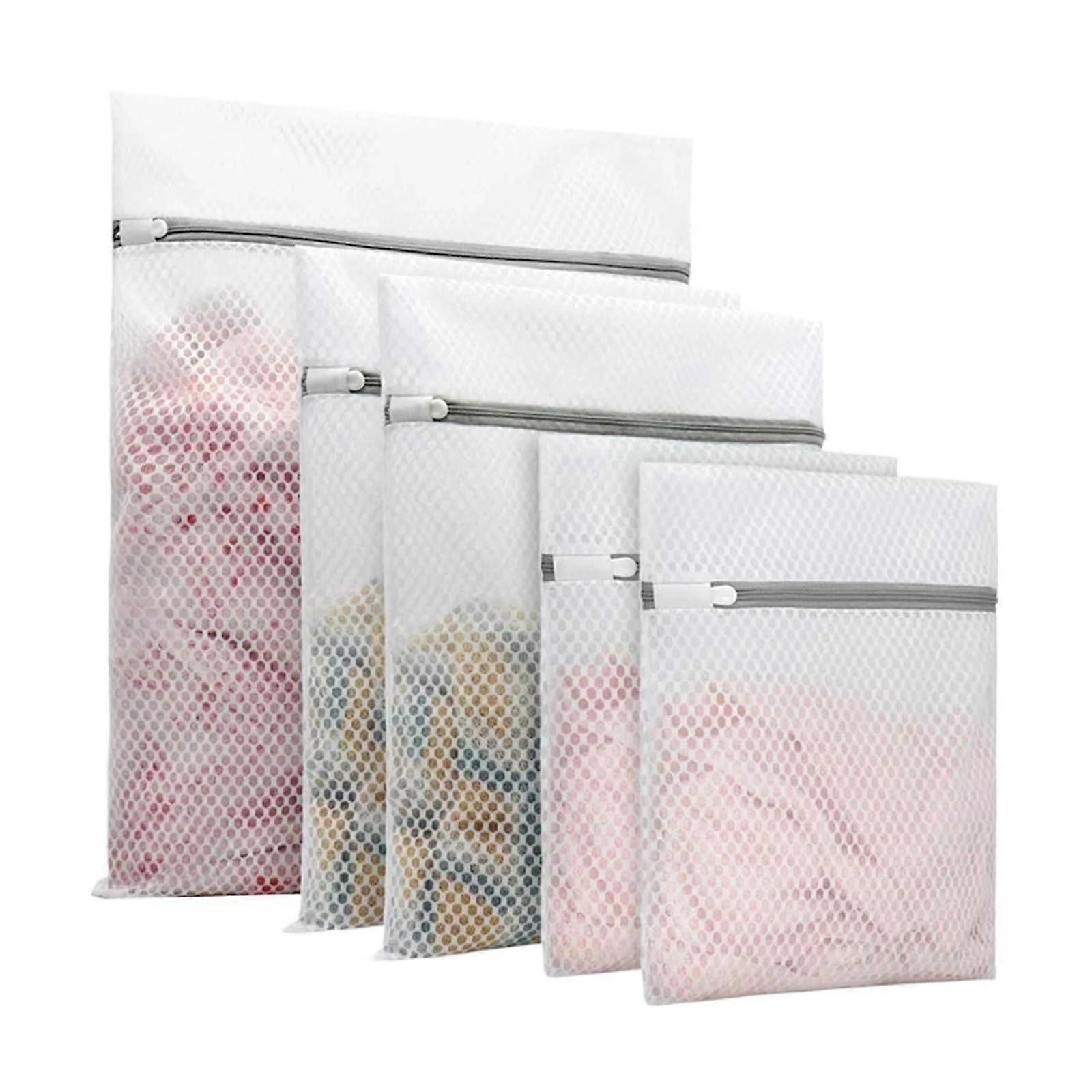 Washing net for washing machine 5Pcs Mesh laundry bags With 3 sizes Mesh laundry bags Reusable washing machine bag for coats, blouses, shoes