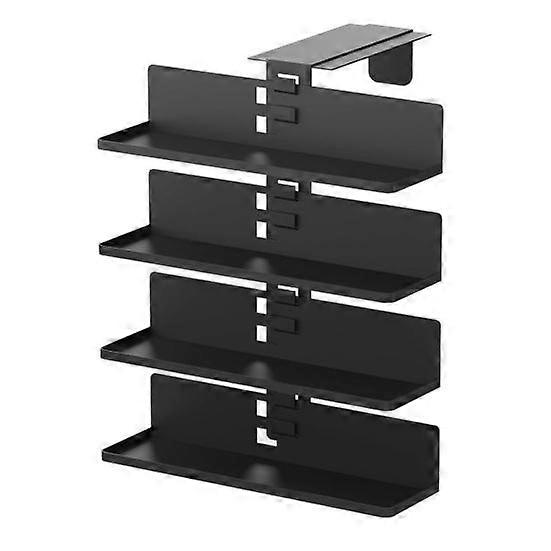 Storage Rack Strong Load-bearing Space-Saving Easy Access Simple Installation 4-Layer Vertical Shelf Flavor Storage Holder