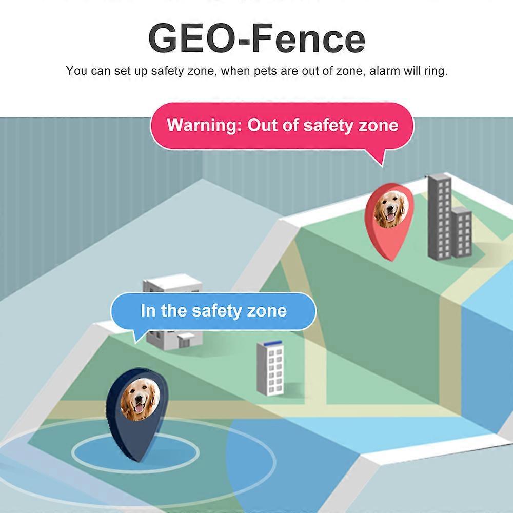 Smart GPS Tracker GSM Pet Position Collar IP67 Protection Multiple Positioning Mode Geo-Fence SOS Realtime Tracker Anti-Lost Tracking Alarm
