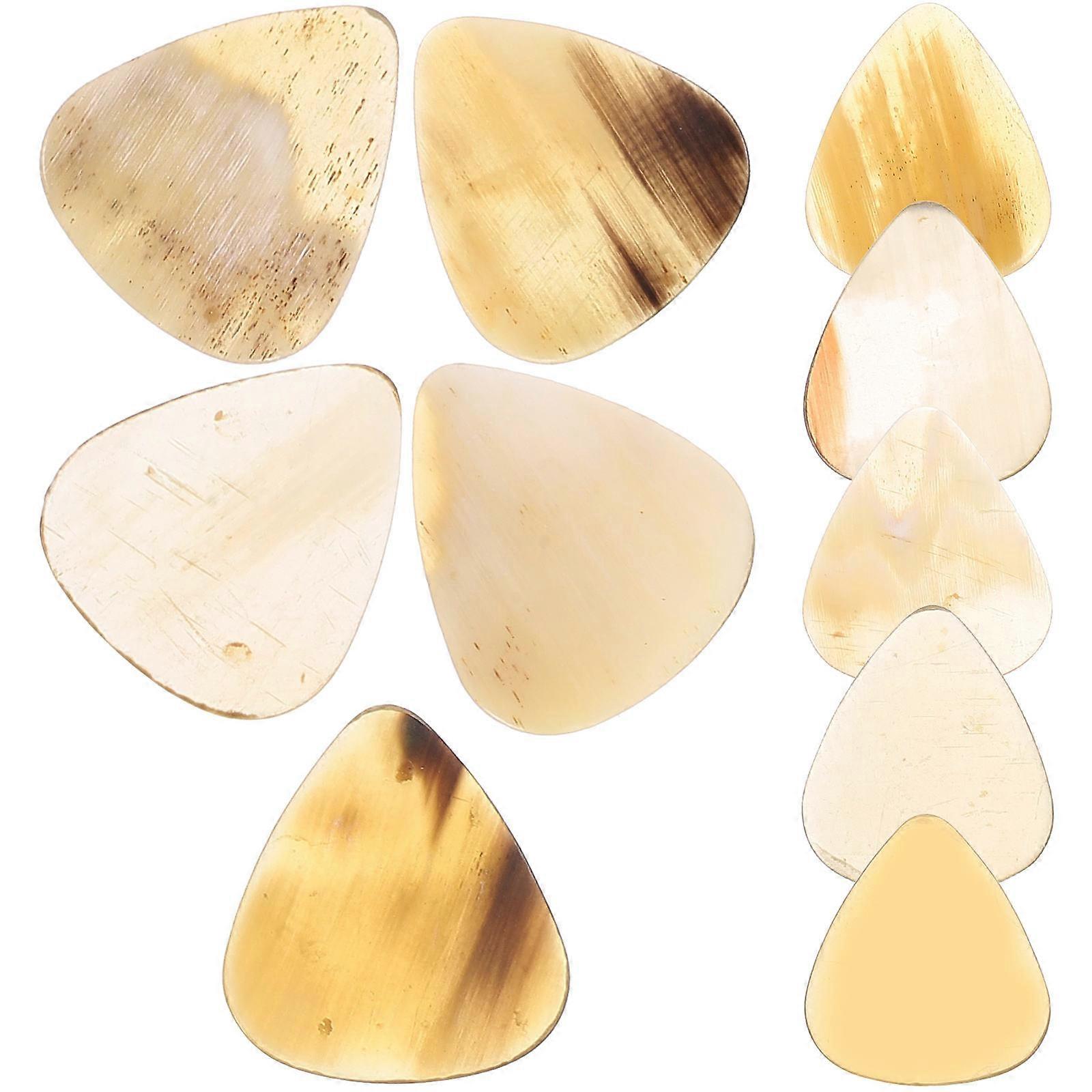 Portable Guitar Finger Picks Set 10Pcs Assorted Color Designed For Guitar Players With Humanized Design