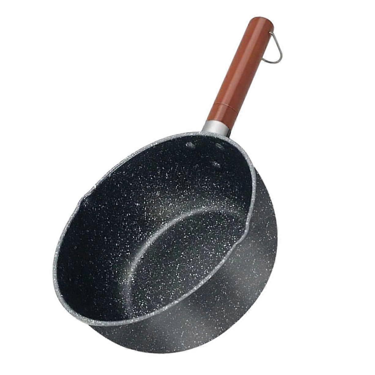 NonStick Milk Pan Making Cookware Professional Soup Pot Black 37X23X10CM