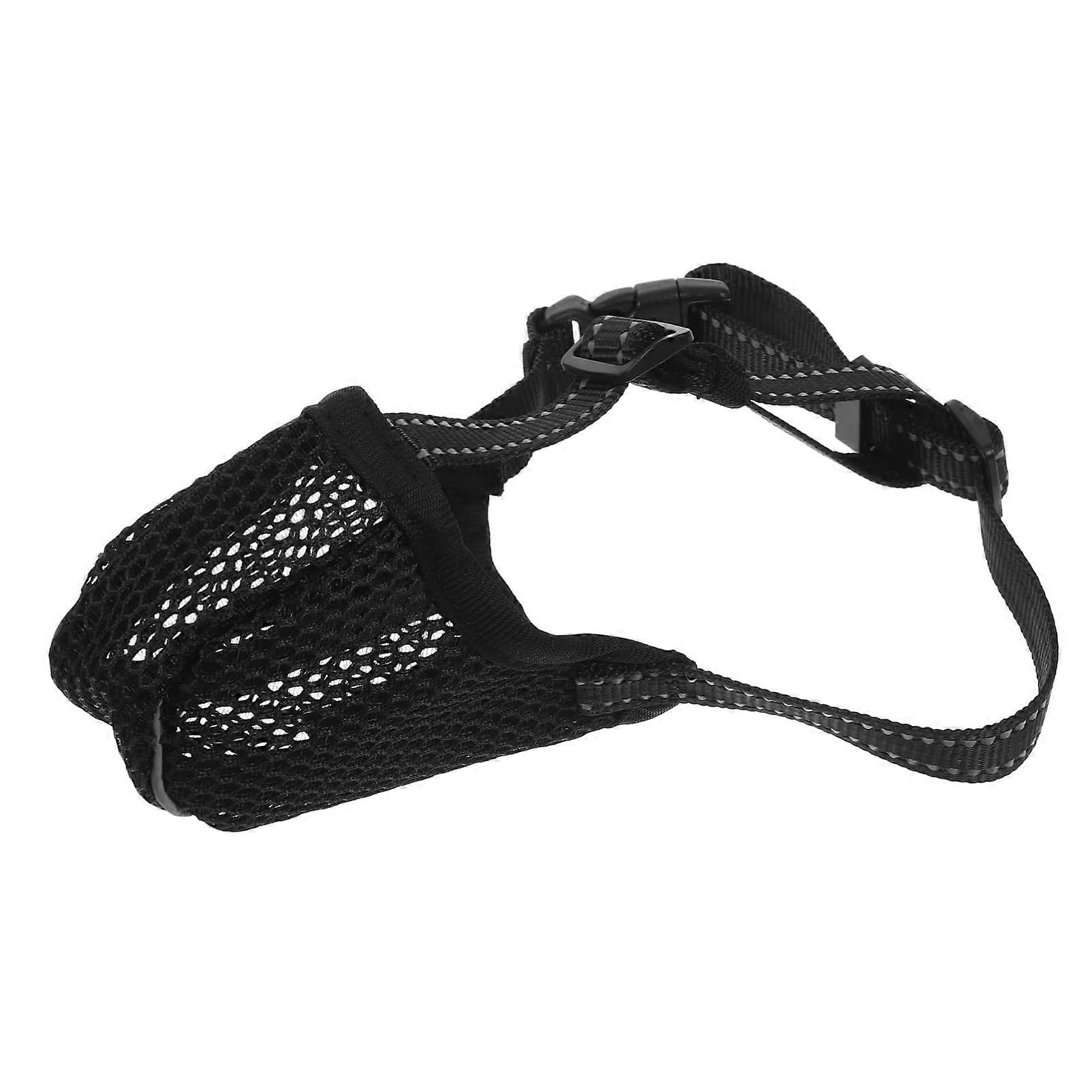 Muzzle for Dogs Adjustable, Breathable Polyester Dog Muzzle, XL Size, Dog Face Mask
