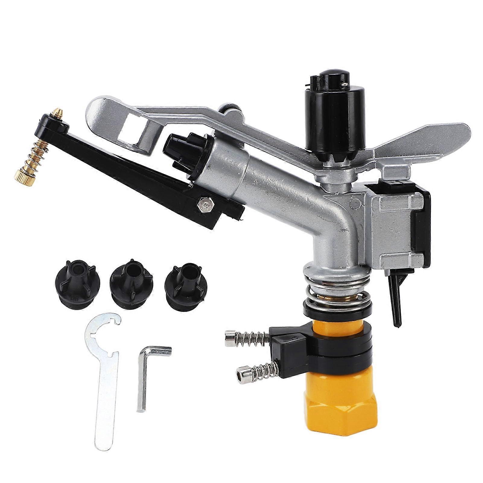 360Degree Rotating Metal Impact Sprinkler for Large Area Irrigation with 1 1/2 Inch FNPT Connection