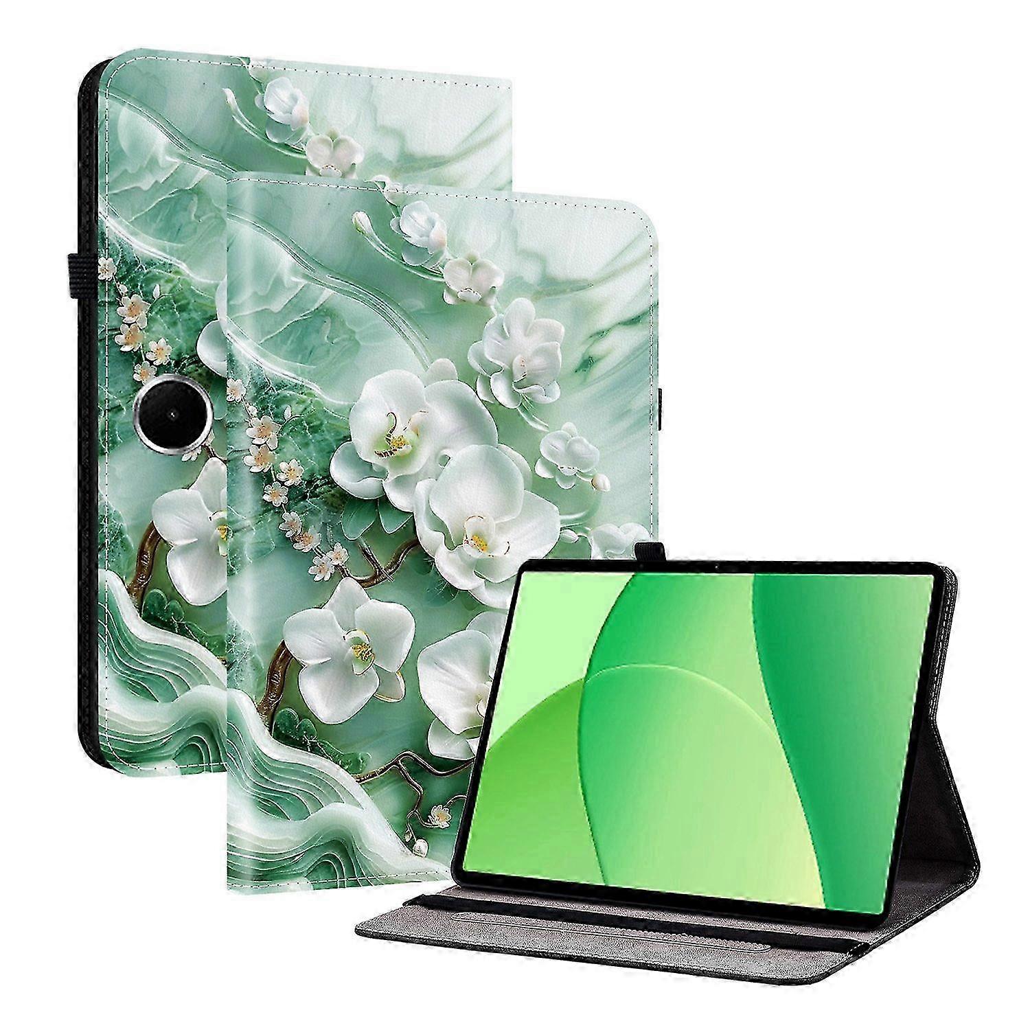 Oppo Pad SE Leather Case with Stand & Card Slots - Pattern Printed Tablet Cover