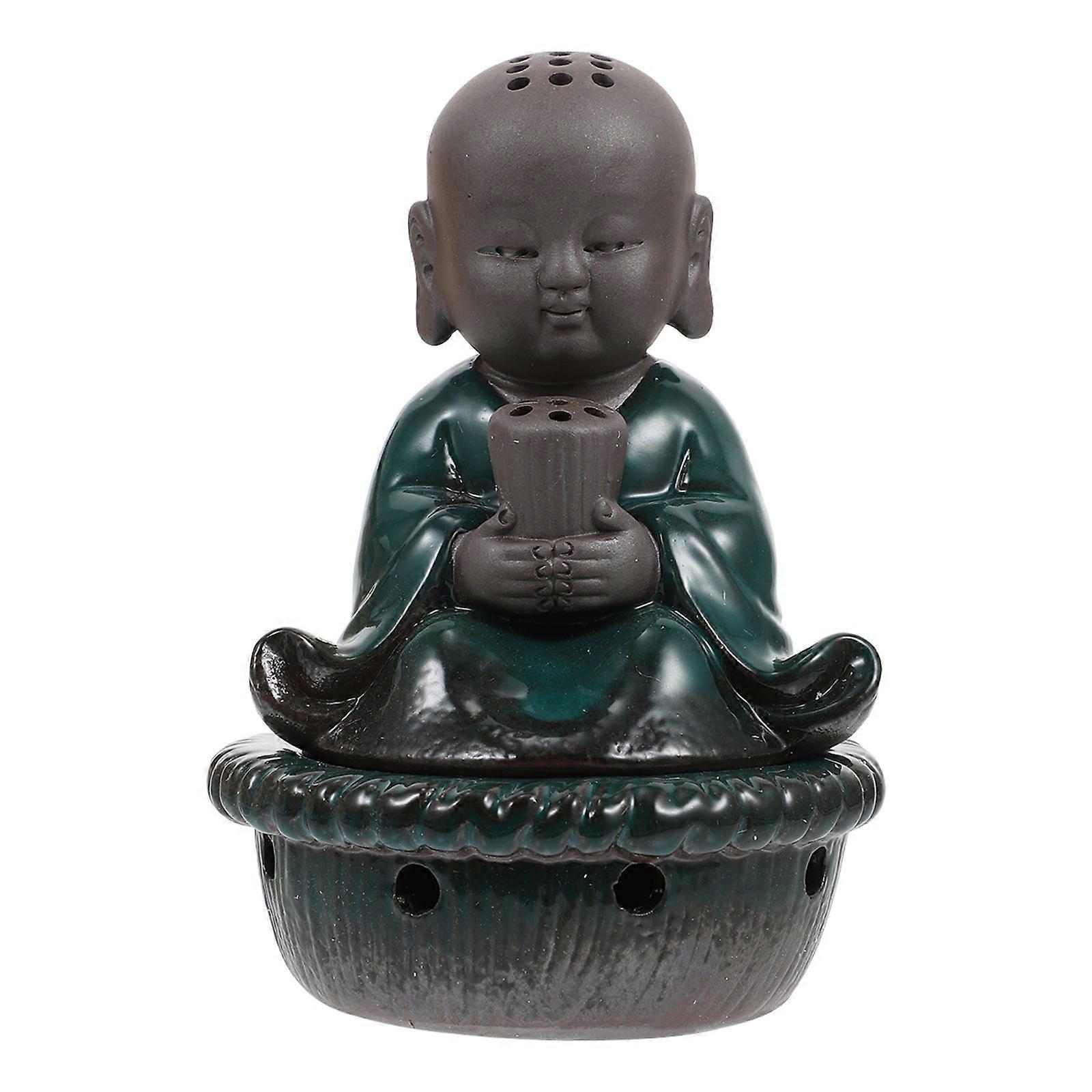 Ceramic Tray Censer For Meditation And Stress Relief In Living Room With Retro Design 1Pack
