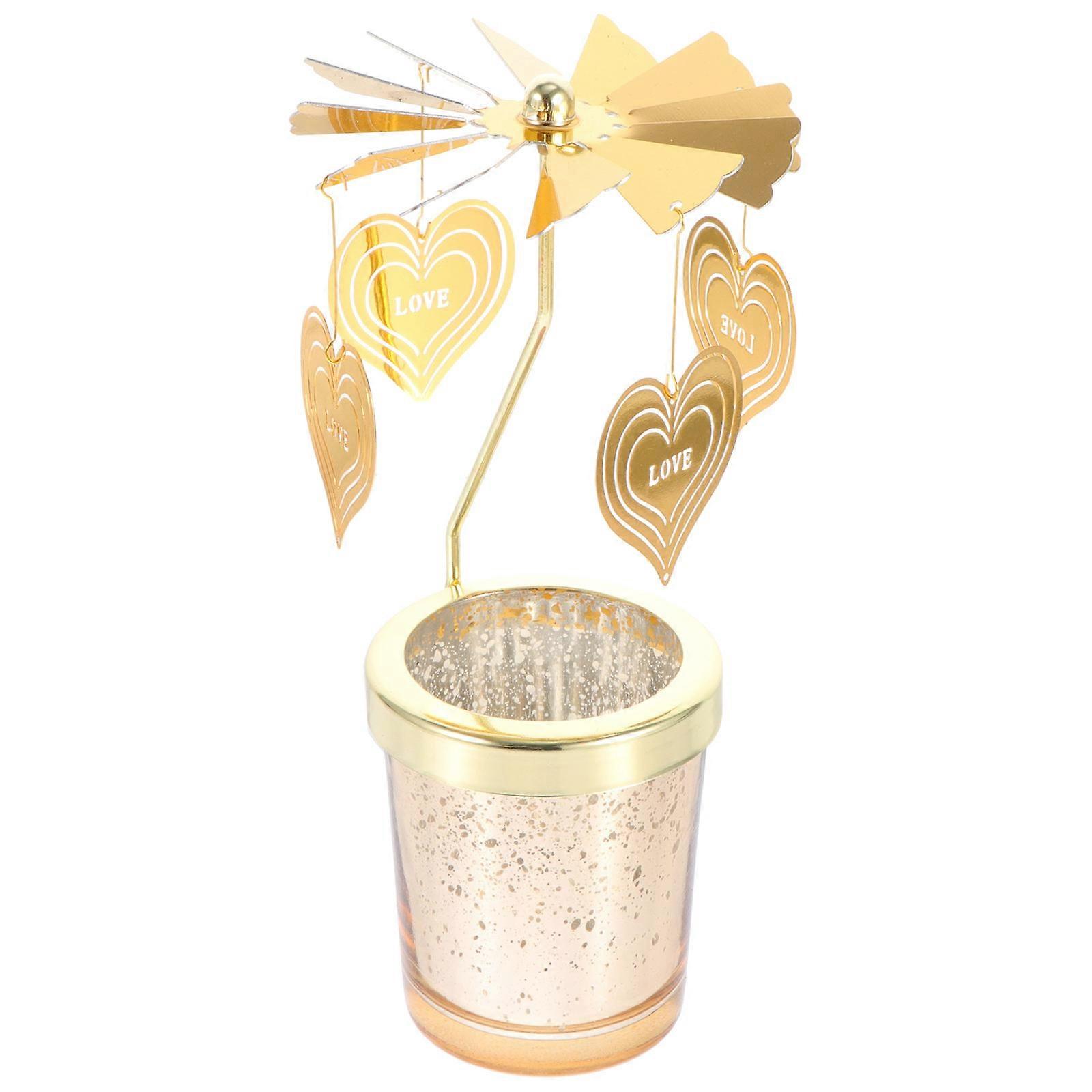 Rotating Candlestick Centerpiece Romantic Candlelight Dinner Decor