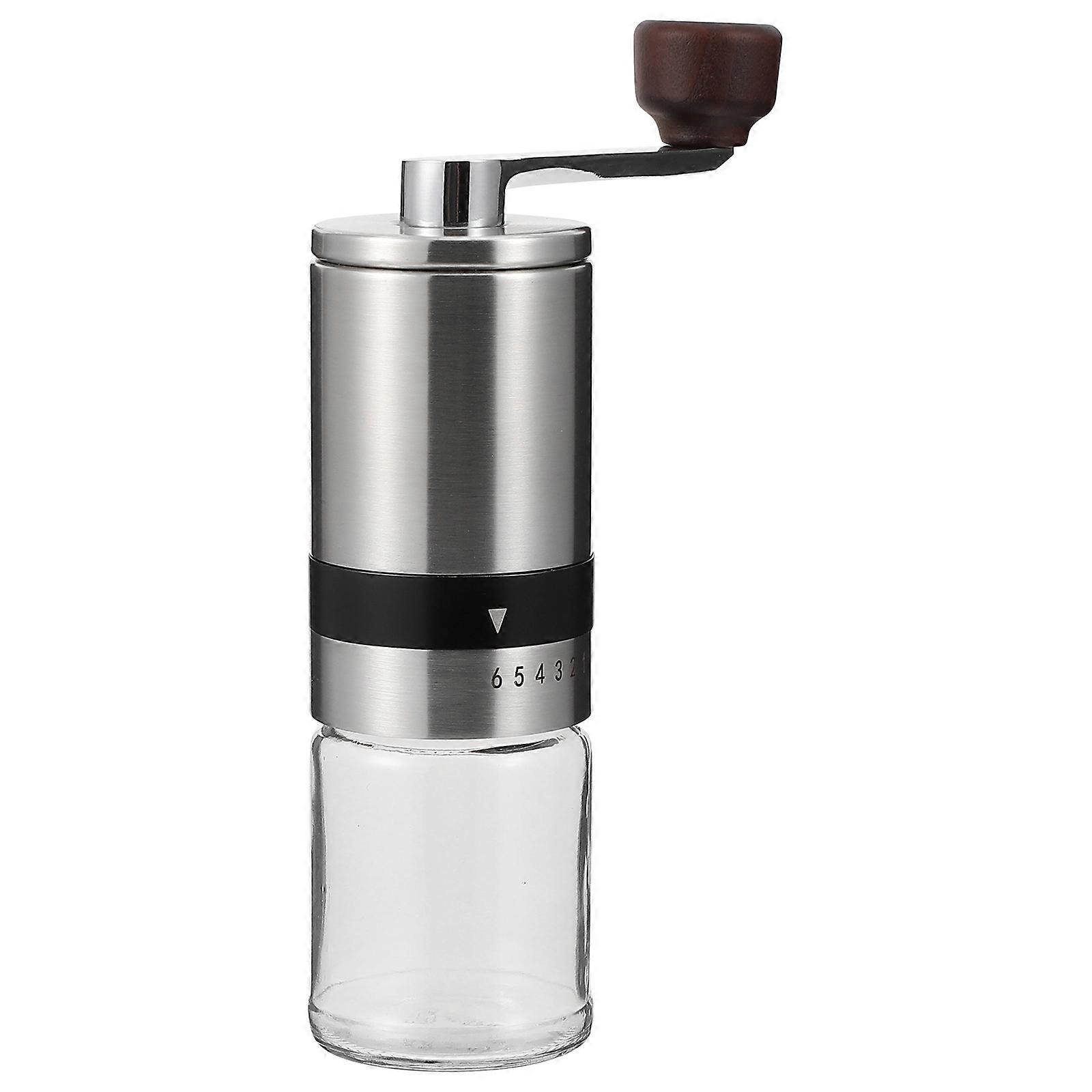 Portable Coffee Maker Designed For Travel Enthusiasts 1Pc Manual Coffee Bean Grinder Brown Compact Size 16x5x5cm