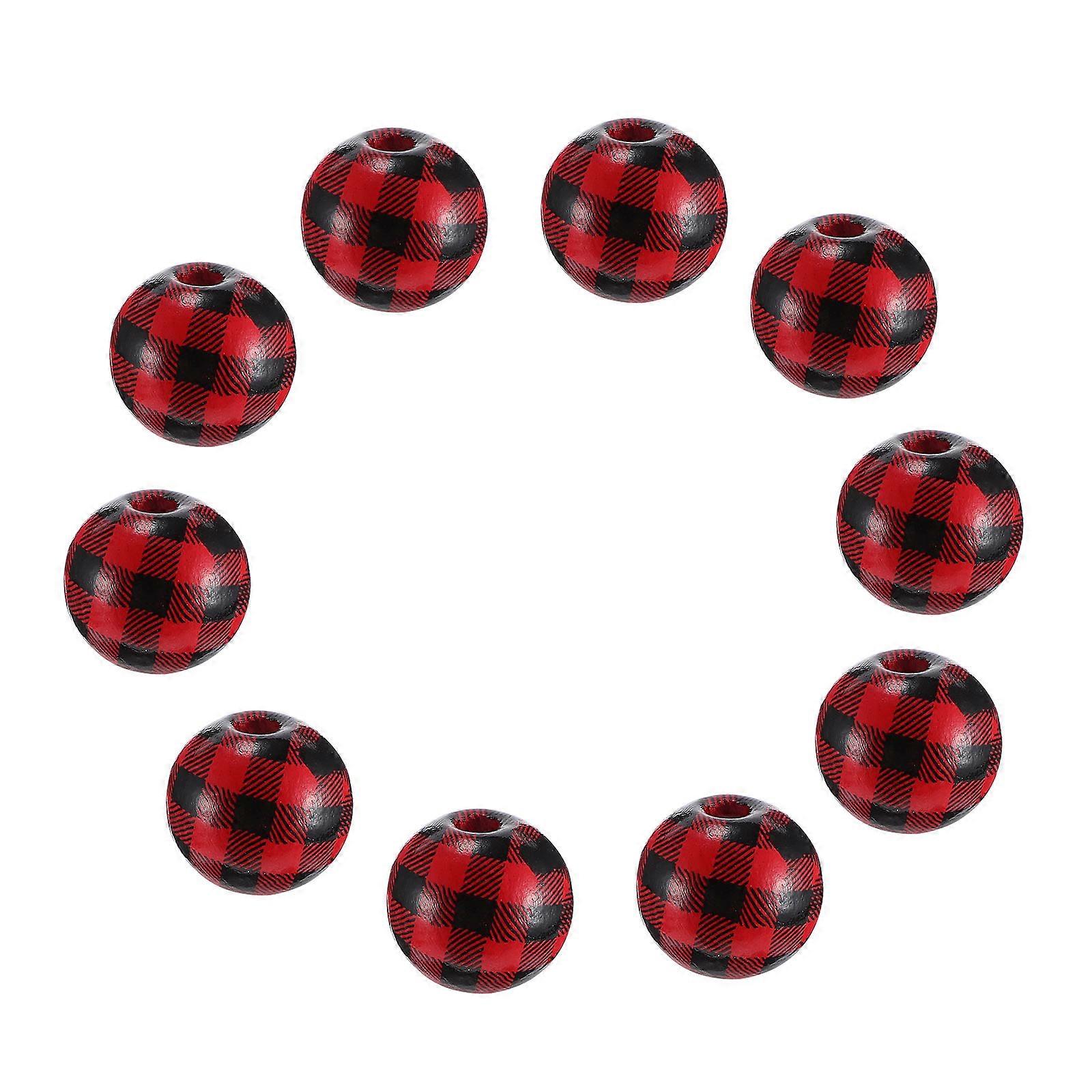 Black Wooden Beads 20Pcs Unique Spacer Beads For Craft Enthusiasts In Baby Nurseries And Living Rooms