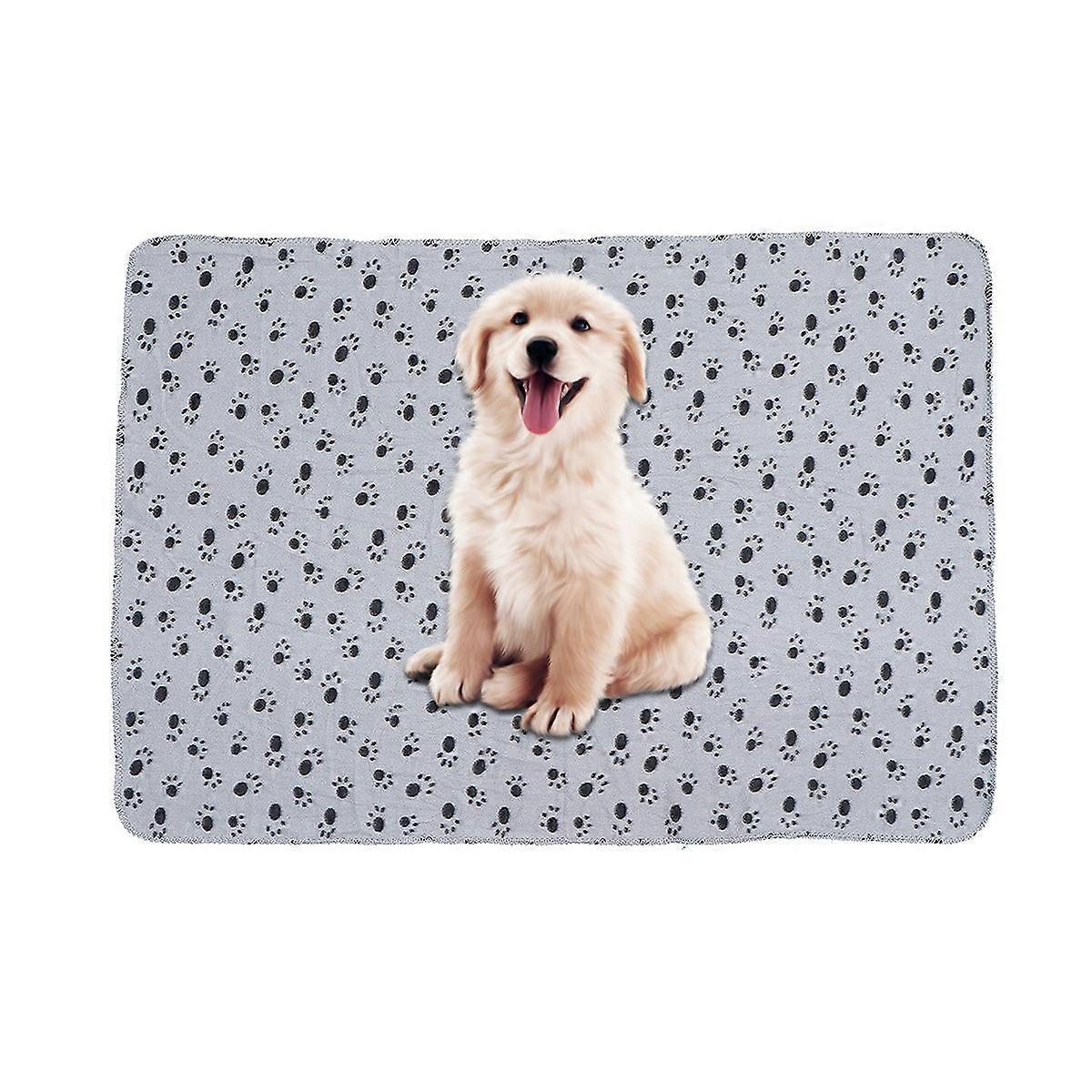 Comfort Providing Dog Claw Patterned Blanket For Dogs And Cats Measuring 140x100cm In Grey Color Perfect For Winter Or Autumn Use 1Pack