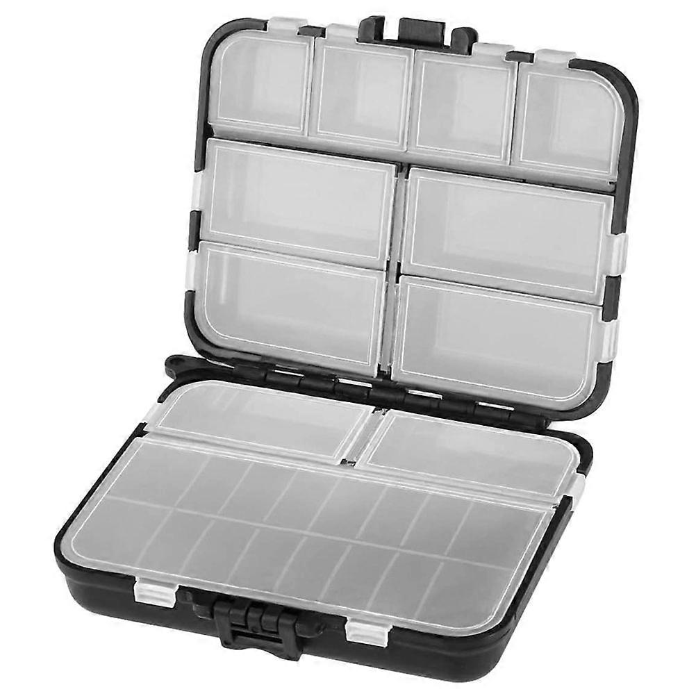 Durable Fishing Box with Removable Inserts Compact Baits Storage Case for Sea Fishing Gear Organization