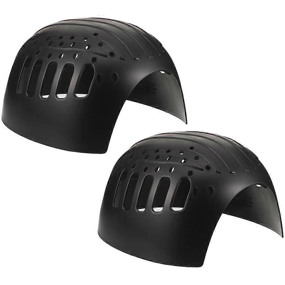 Black Lightweight Insert Liners Providing Head Protection For Workshop Processing Suitable For Men And Women 2Pcs