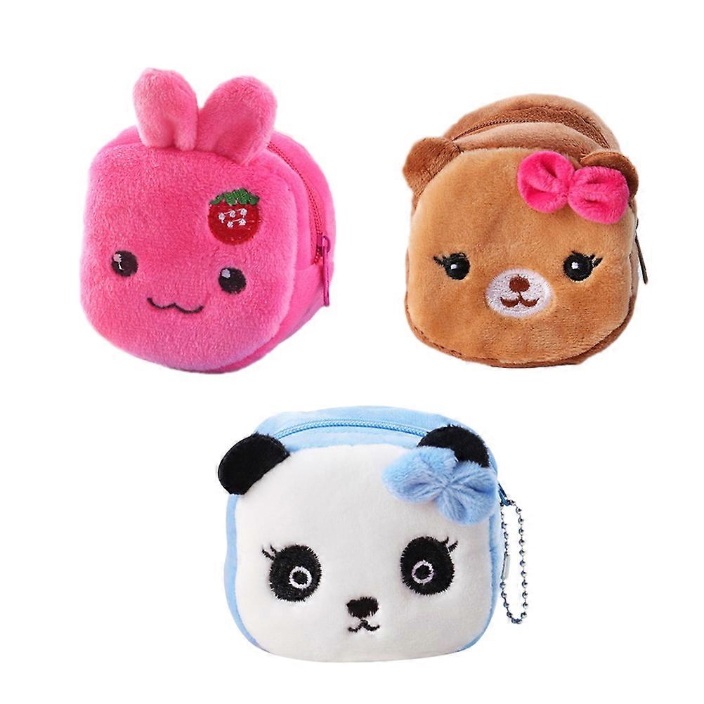 Small Purses For Kids Assorted Color Gift Container 3Pcs Coin Storage