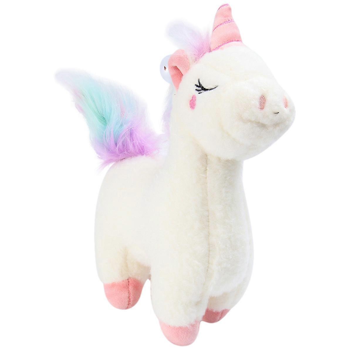 Cute Unicorn Shape Plush Doll Throw Pillow For All Ages Home Use Decoration Soft Animal Toy 30Cm 1Pack