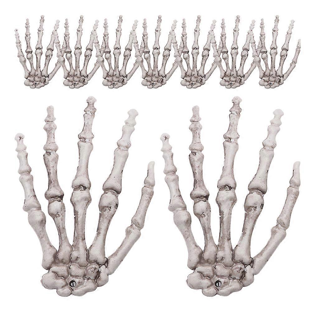 Hand-Shaped Skeleton Prop For Halloween Parties And Haunted House Events Assorted Color Decorative Design