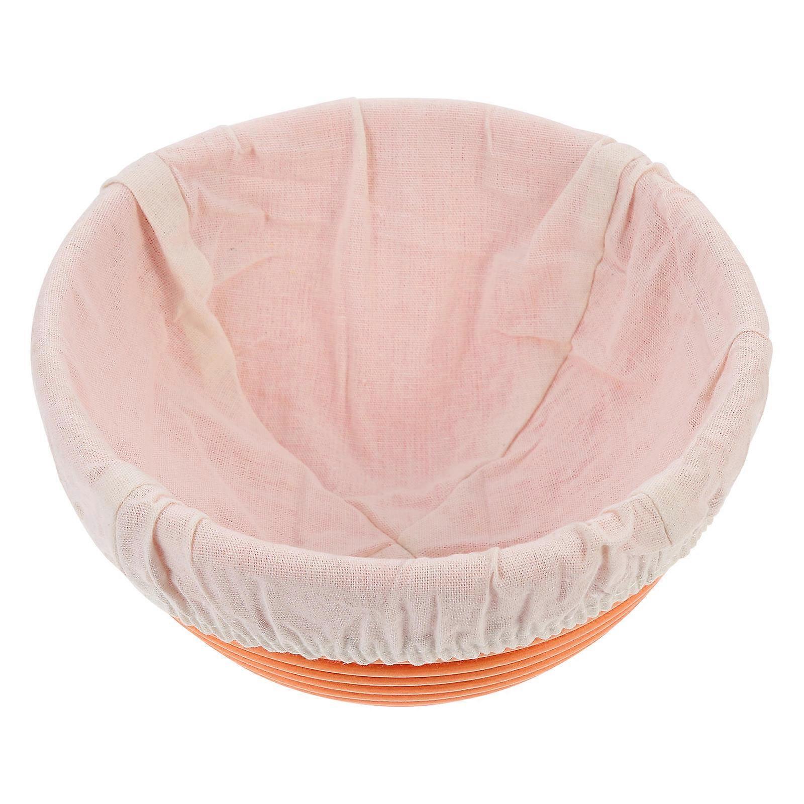Orange Bread Basket Set Suitable For Baking And Bakery Use Featuring Fermented Cloth Technology With Removable Liner 1 Set