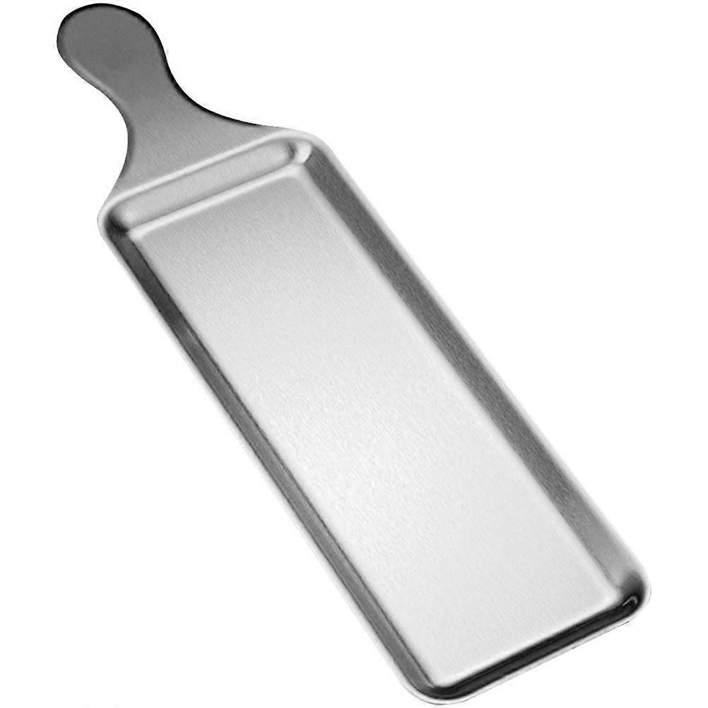 BBQ Plate Made of Stainless Steel for Home Use and Special Parties with Rectangular Shape and Simple Style 1Pack