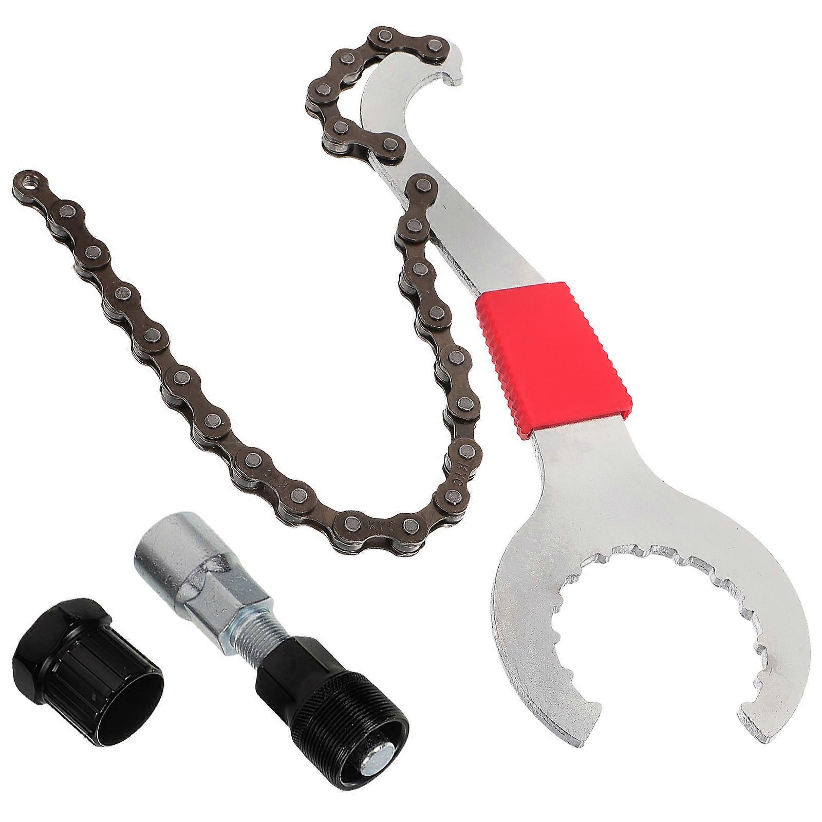 Crank Puller Bike Tool Set Compact Remover Crank Arm Tool For Bicycle Maintenance In Assorted Color Constructed From Stainless Steel And PU