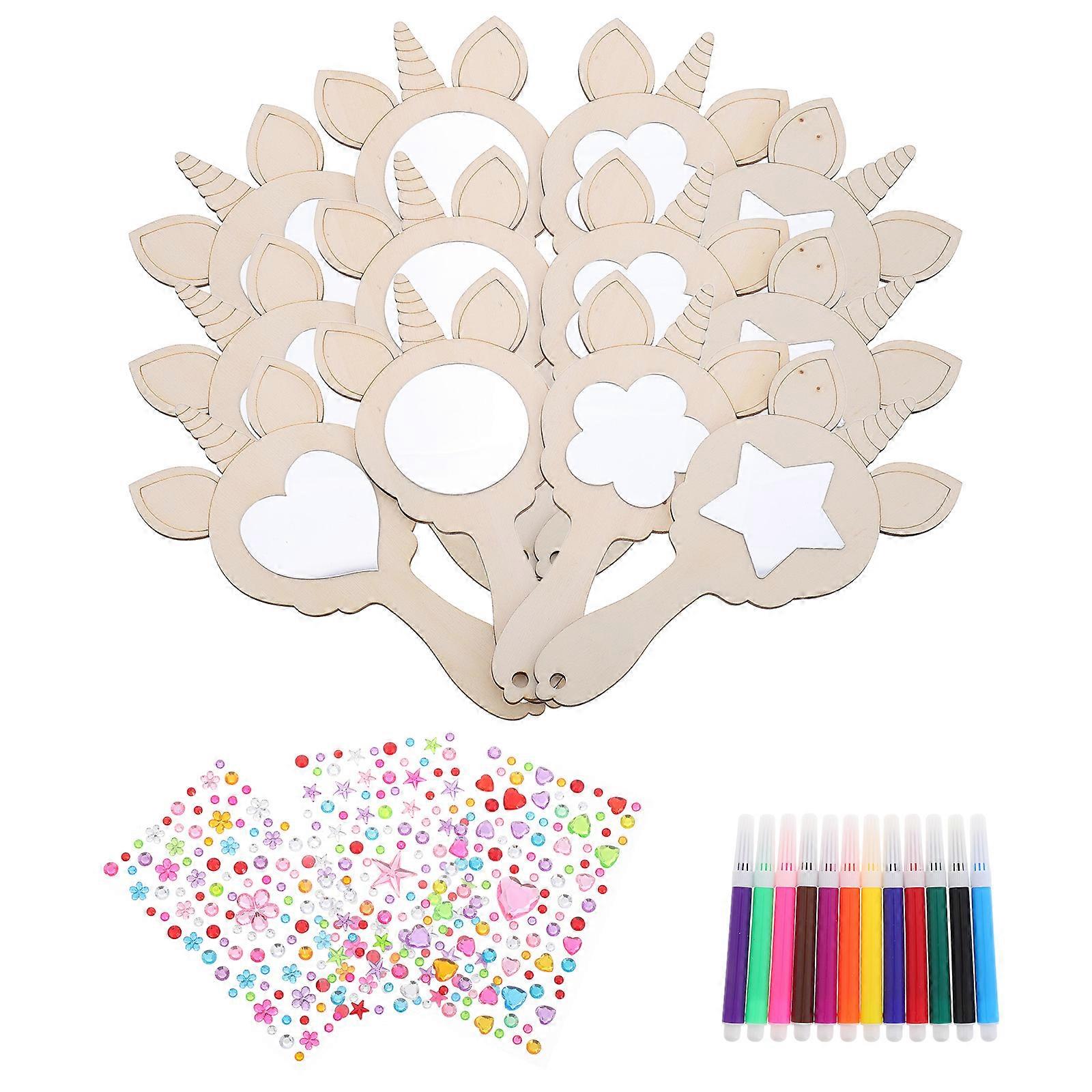 Small Craft Accessory Handheld Mirror For Imaginative Play Multi Color 1 Set