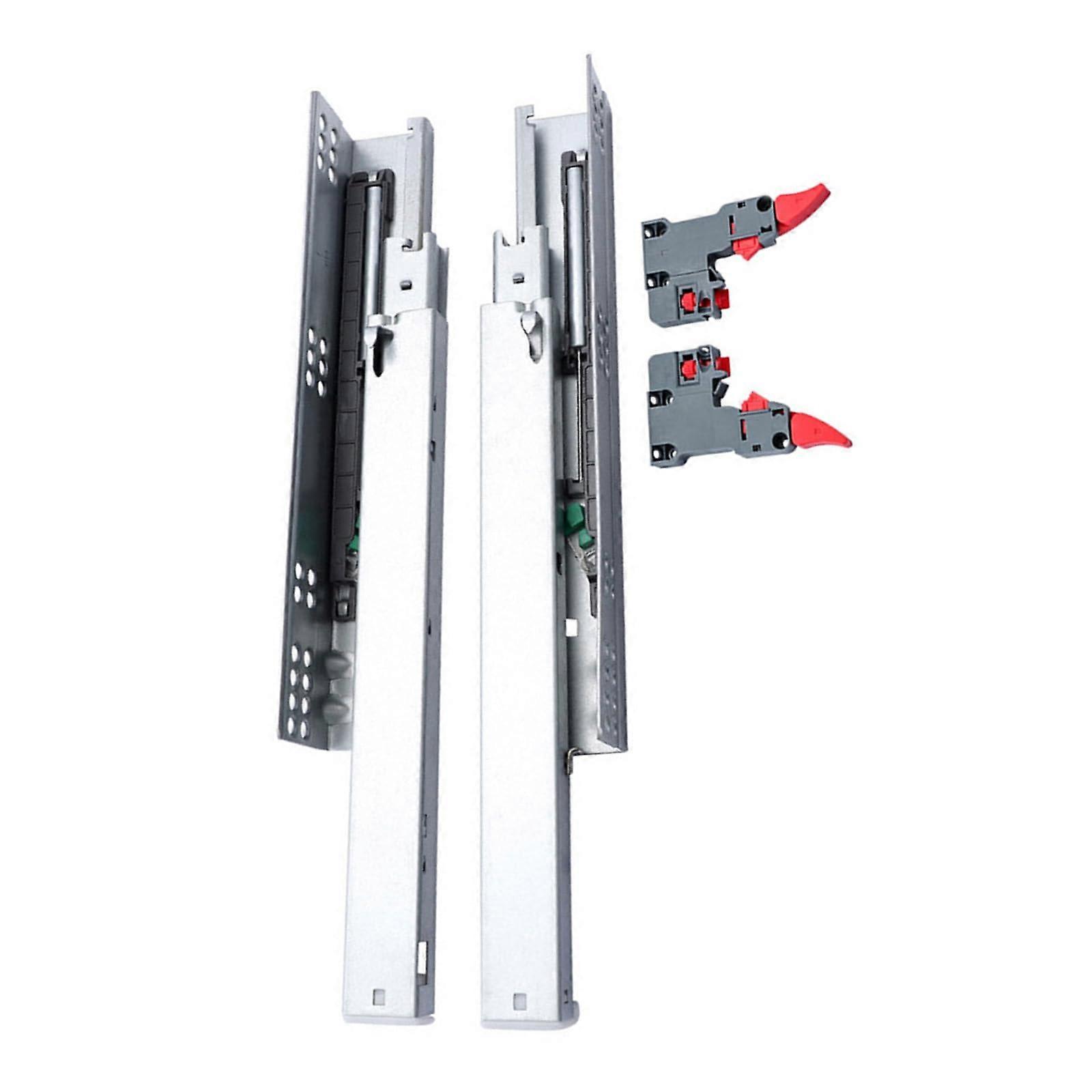 1 pair of undermount drawer slides, soft closing, full extension, 10 inches