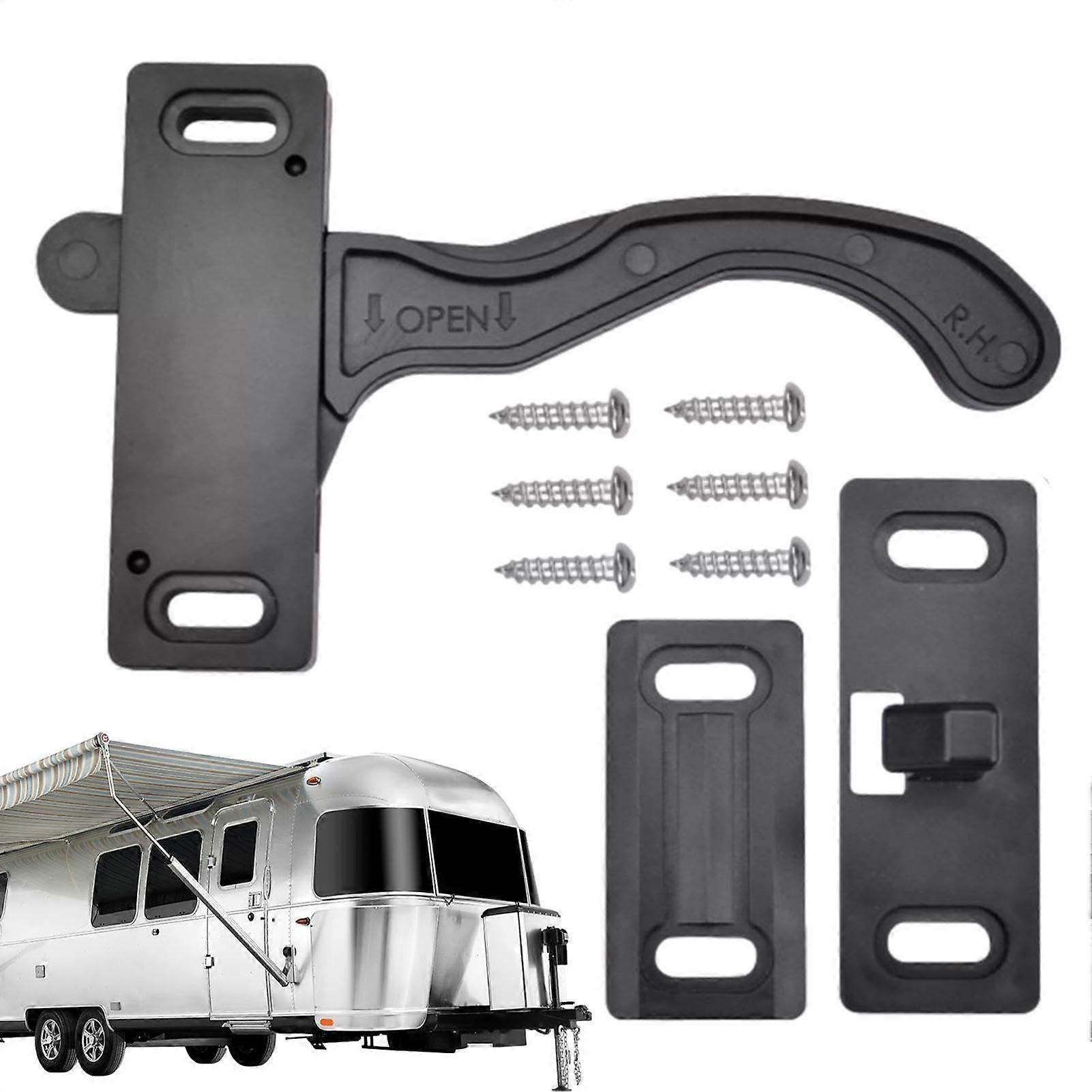 RV Screen Door Latch and Handle Kit | Right-Hand Replacement for RV Screen Doors, Trailer Accessories, Durable Design