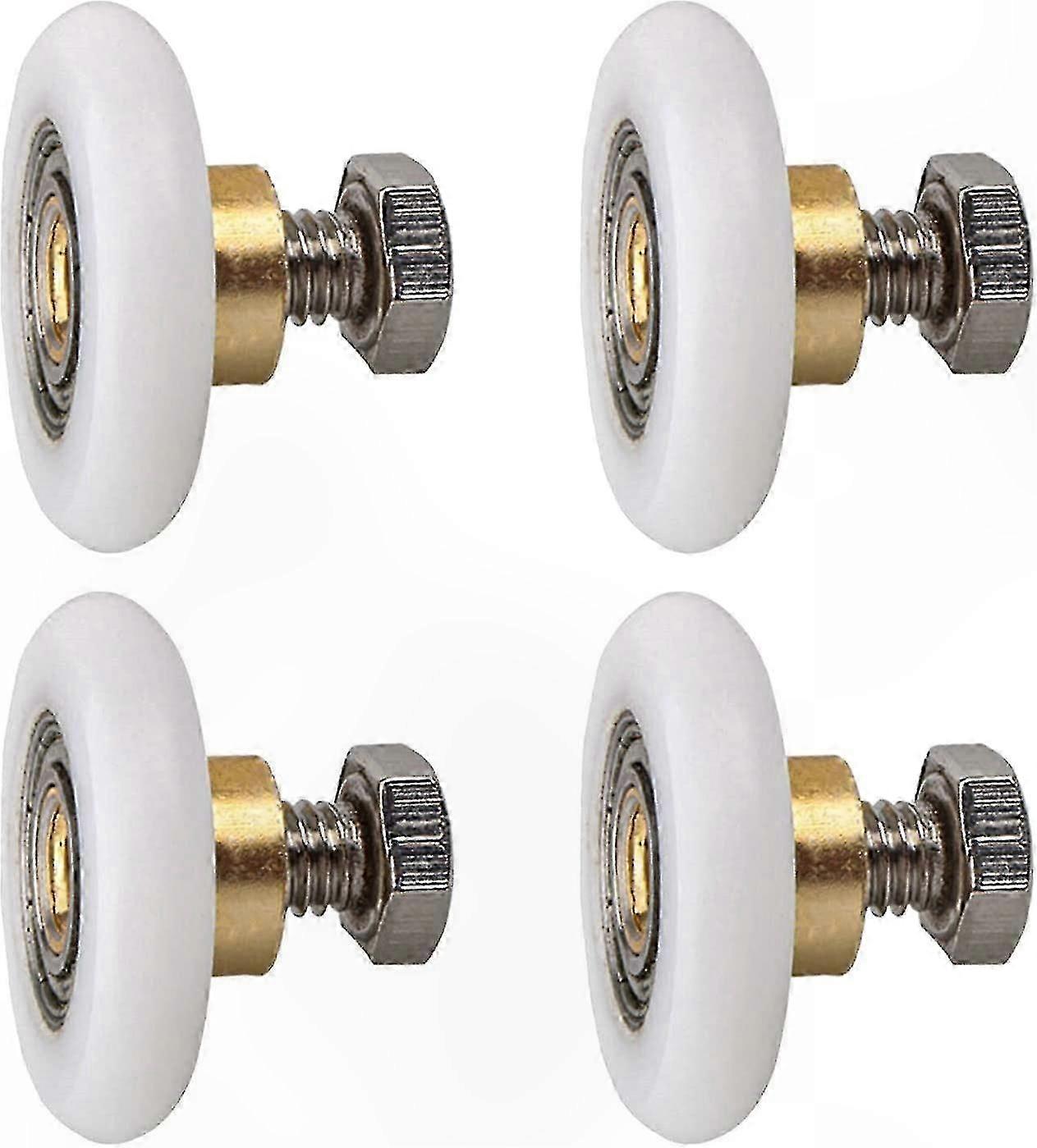Sliding Shower Door Rollers, 20mm Replacement Wheels for Smooth Operation (4 Pack)