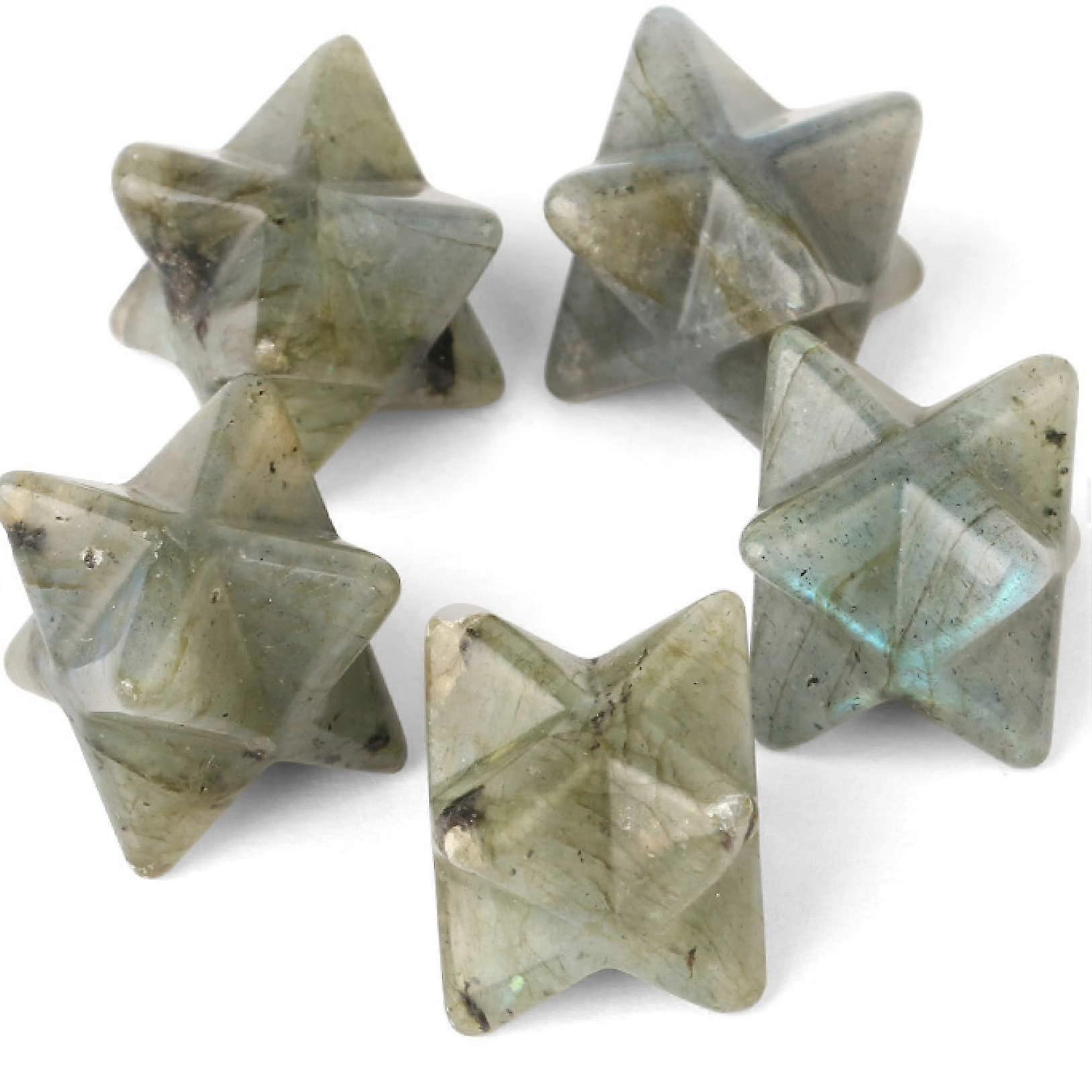 Merkaba Stone Ritual Ornaments Balancing Protection Decor Spectrolite