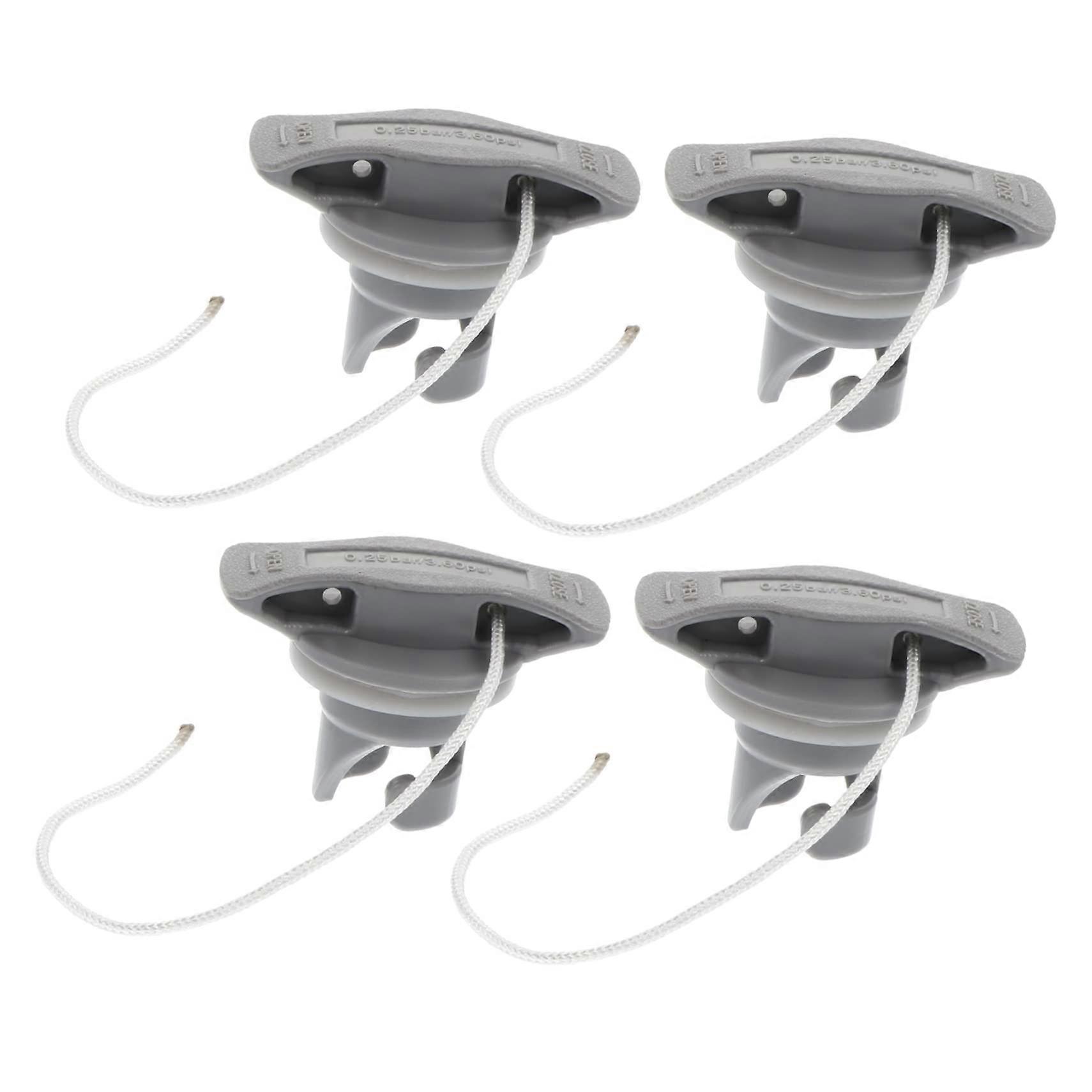 4-Piece Air Valve Covers for Inflatable Boats and Kayaks, High-Quality Adapters for Leak Prevention and Easy Installation