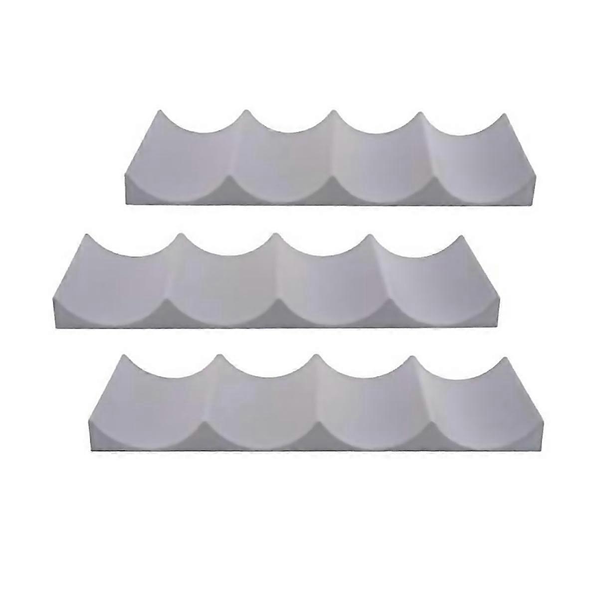 For 3pcs Wine Display Stacking Bottle Rack For Kitchen Bar Hotelgray Red