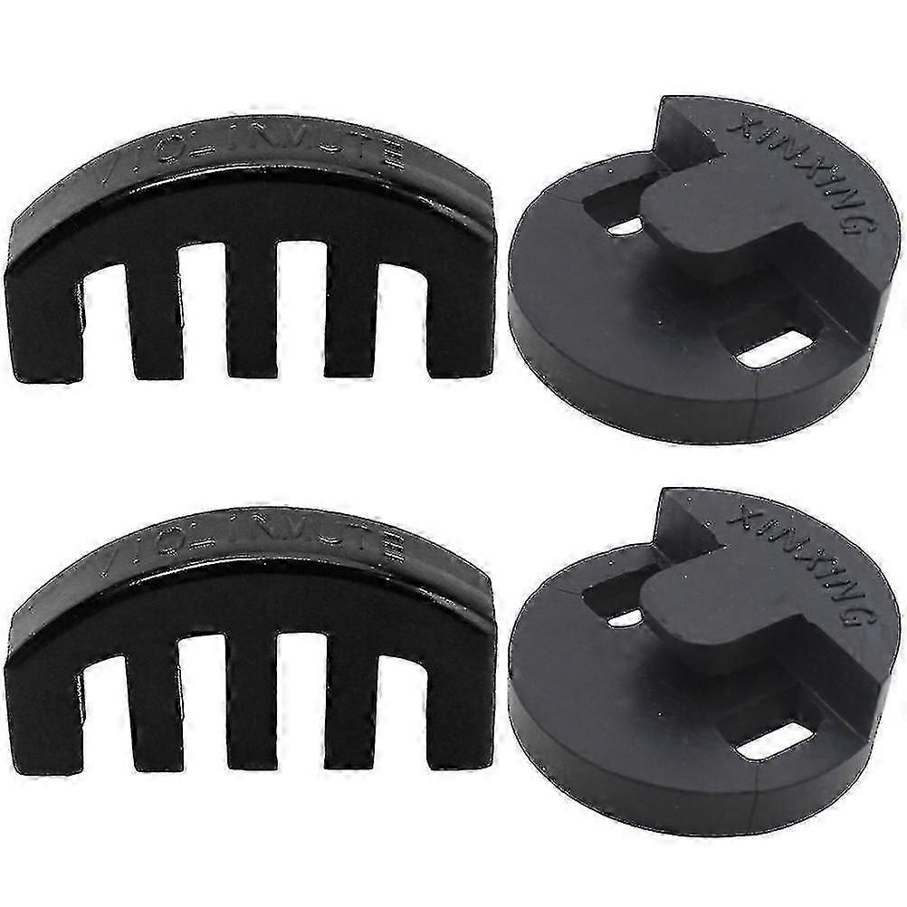 4pcs Violin Mute Rubber Violin Mute Silencer Violin Instruments Practice Accessories