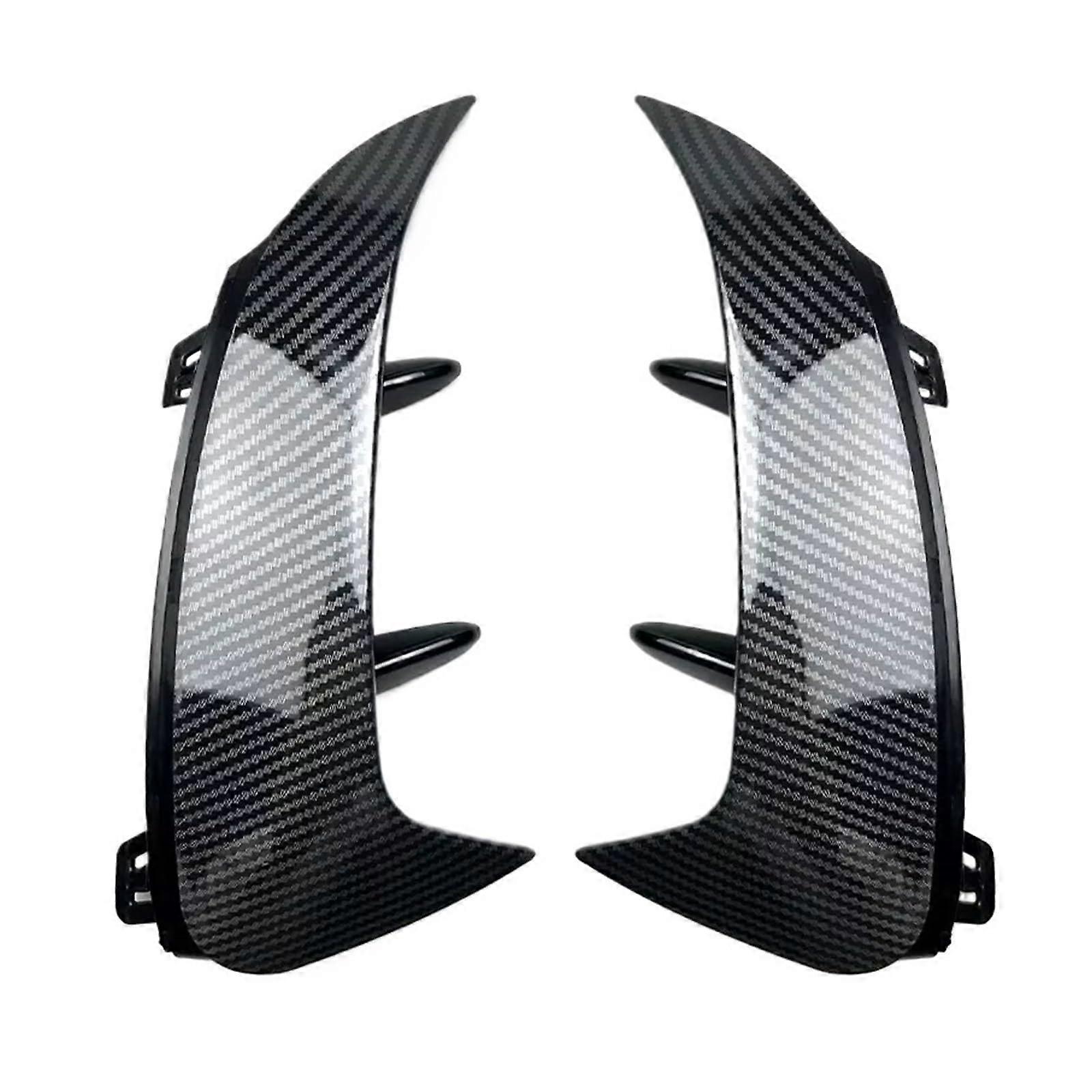 Spoiler Rear Bumper Lip Carbon Pattern Stickers for AClass W177 A180 A200 A220 AMG Hatchback 20182023 Black