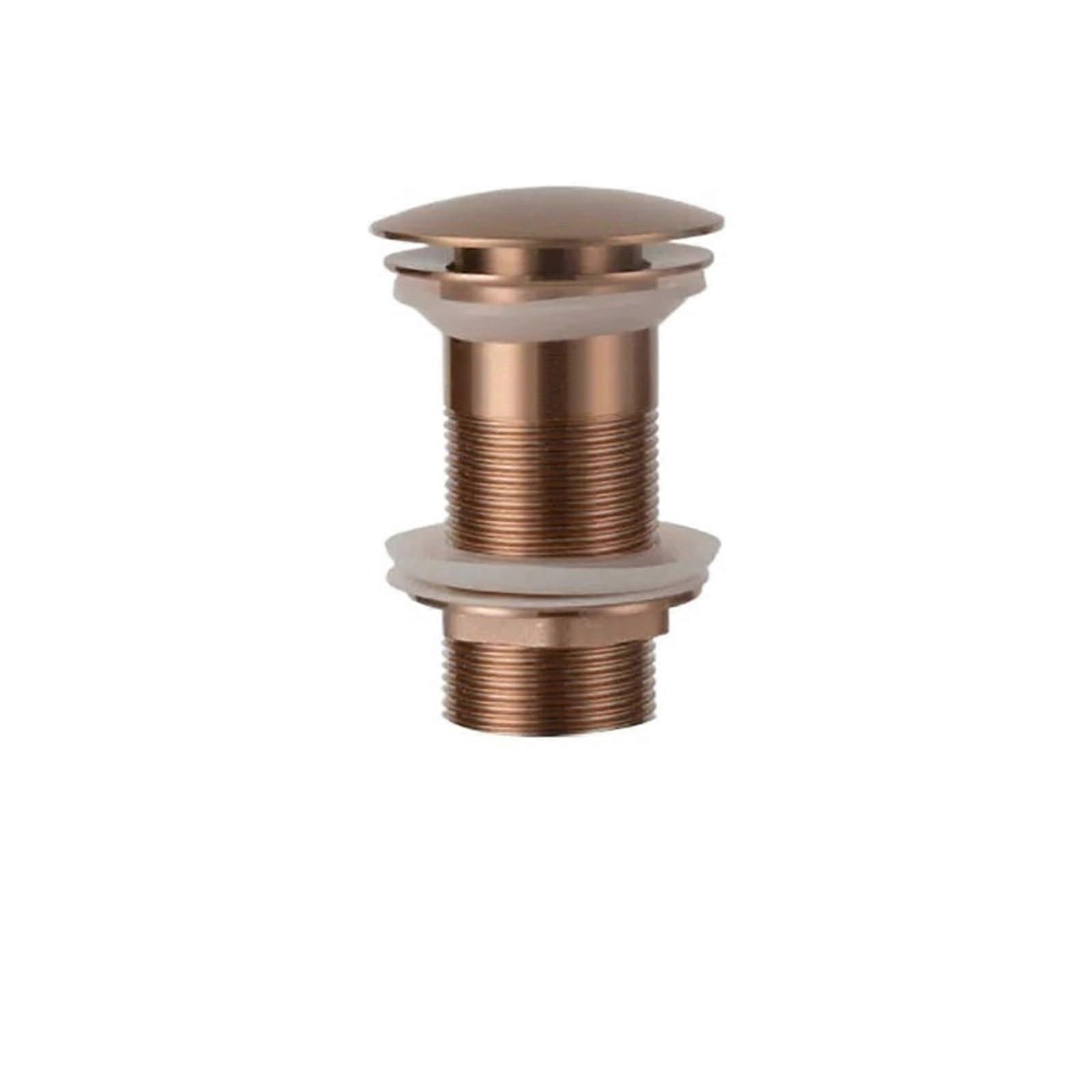 Sink with Drain Fitting, Brushed Rose Gold for Bathroom, PopUp Drain Set